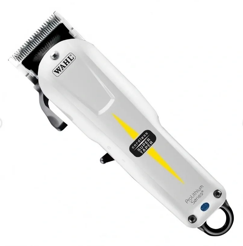 Wahl Super Taper Cordless Series  ProLithium Battery  White Professional Hair Clipper - Image 2