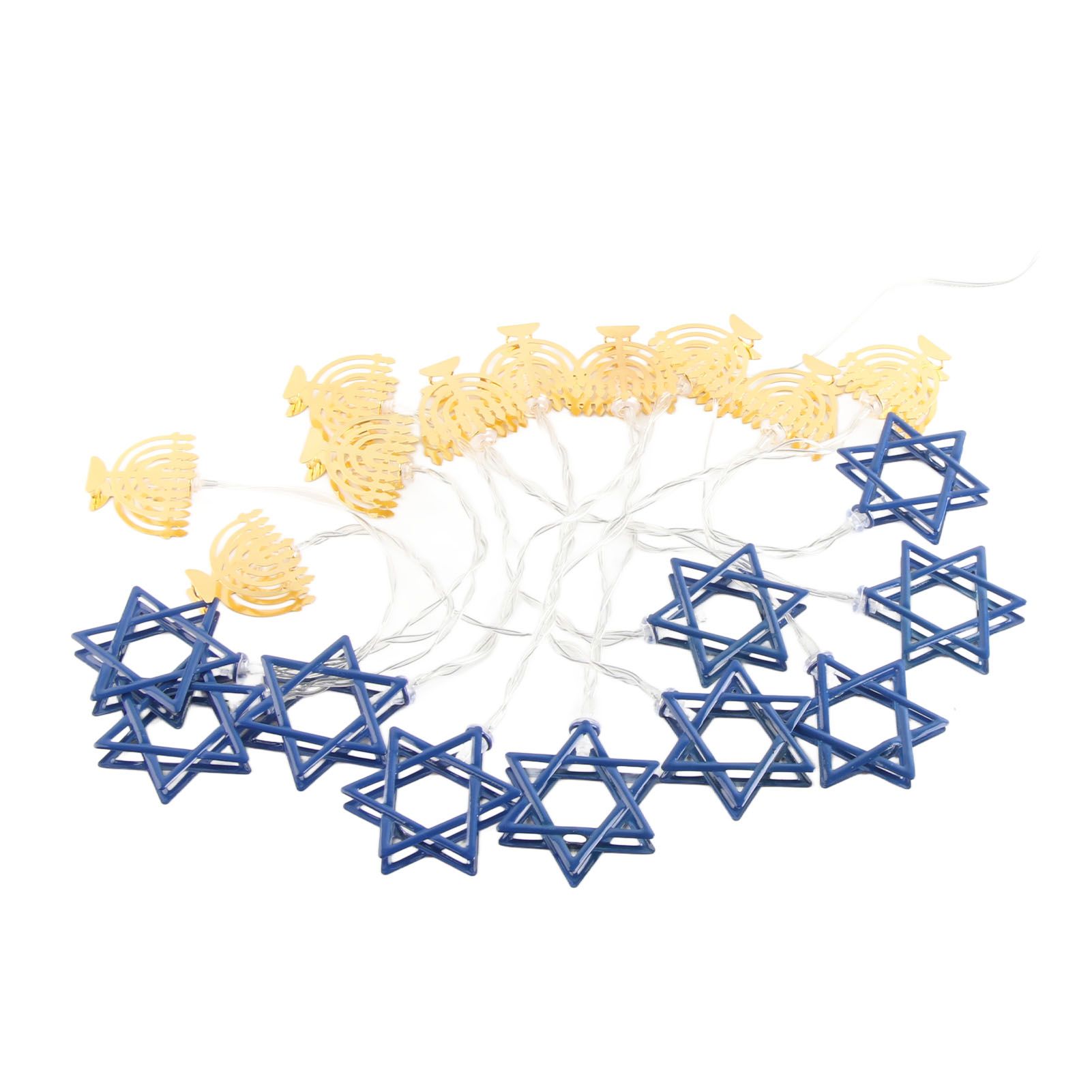 LED Hanukkah String Lights Hexagonal Star Fairy Light 3 Meters 20 LED Decoration Lights - Image 1