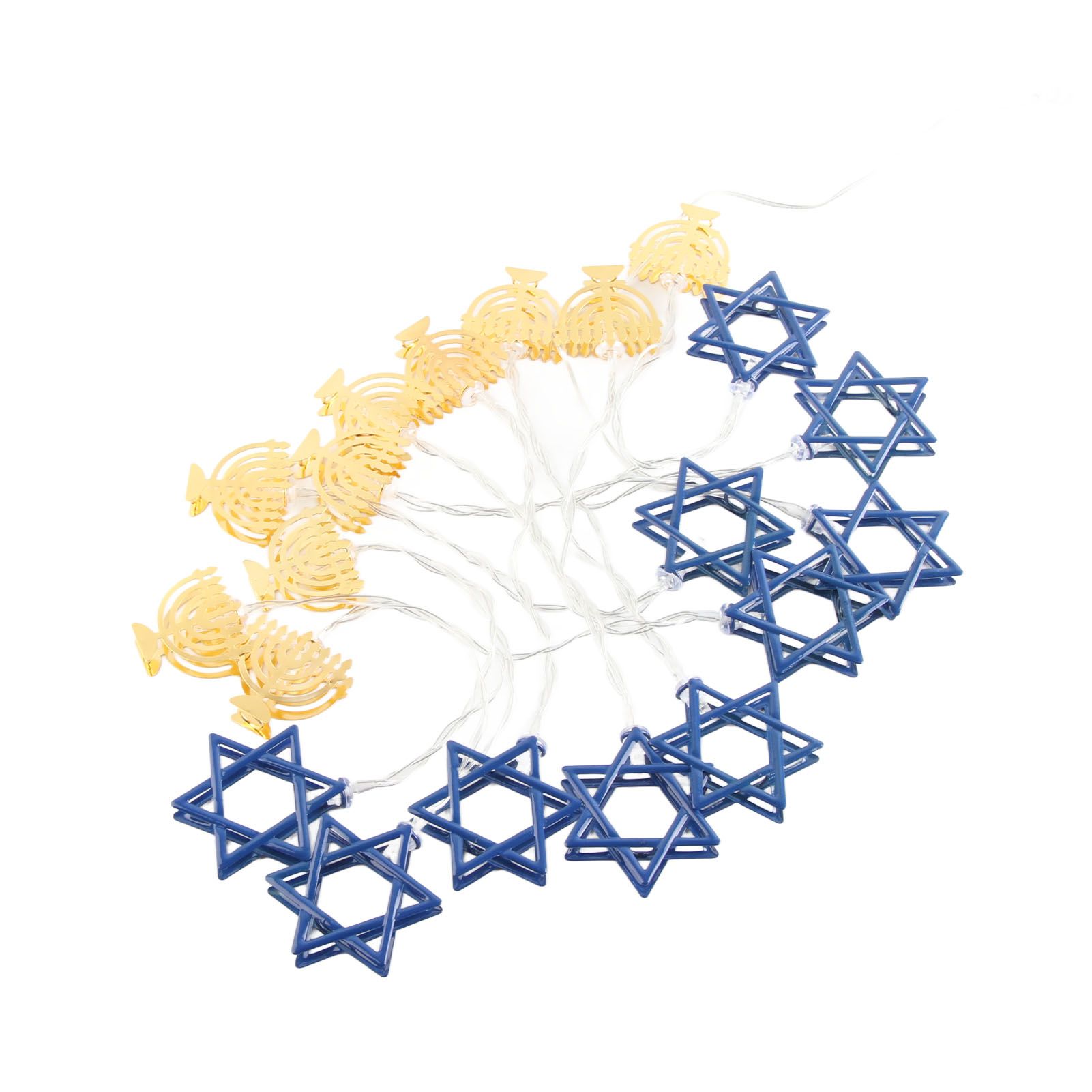 LED Hanukkah String Lights Hexagonal Star Fairy Light 3 Meters 20 LED Decoration Lights - Image 4