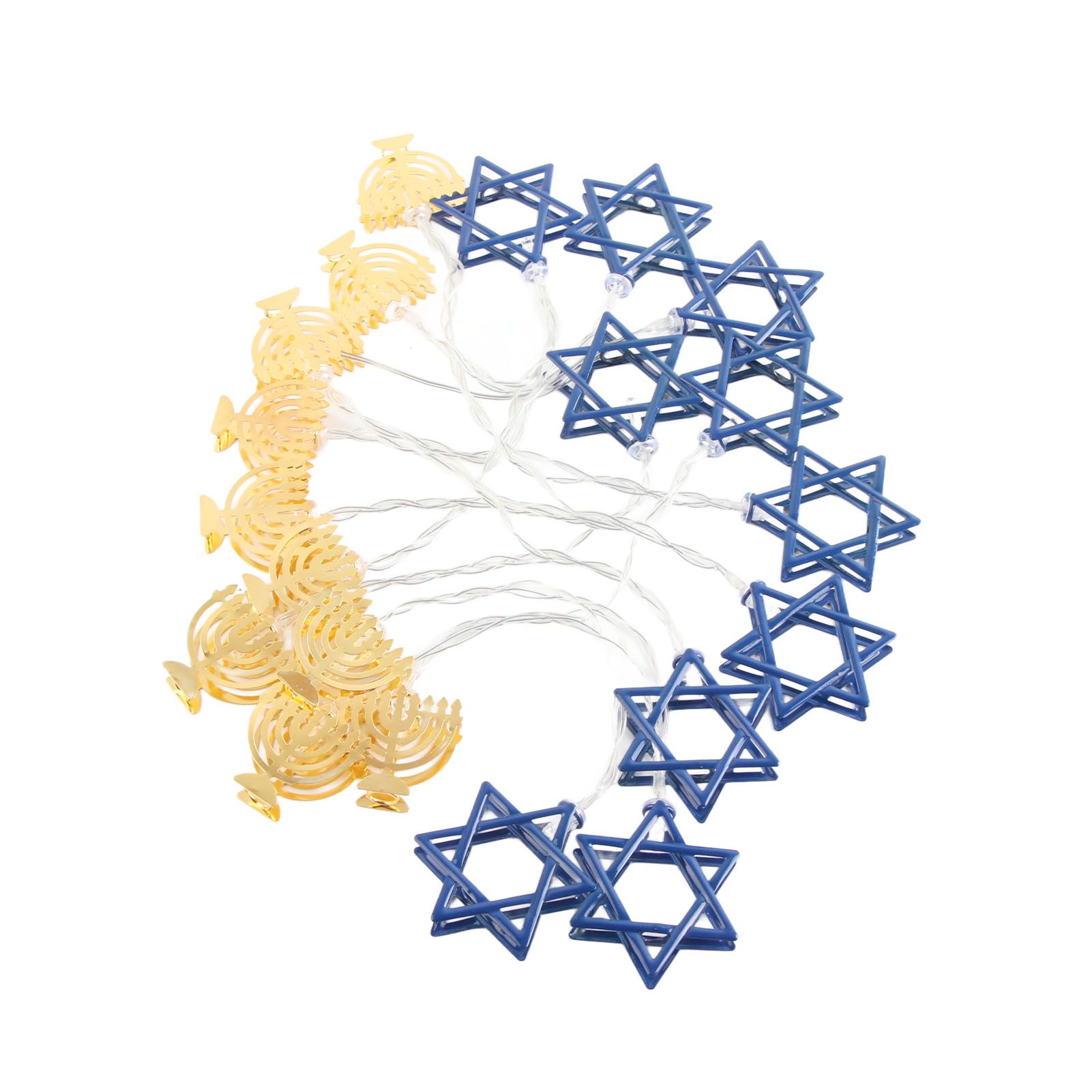 LED Hanukkah String Lights Hexagonal Star Fairy Light 3 Meters 20 LED Decoration Lights - Image 5