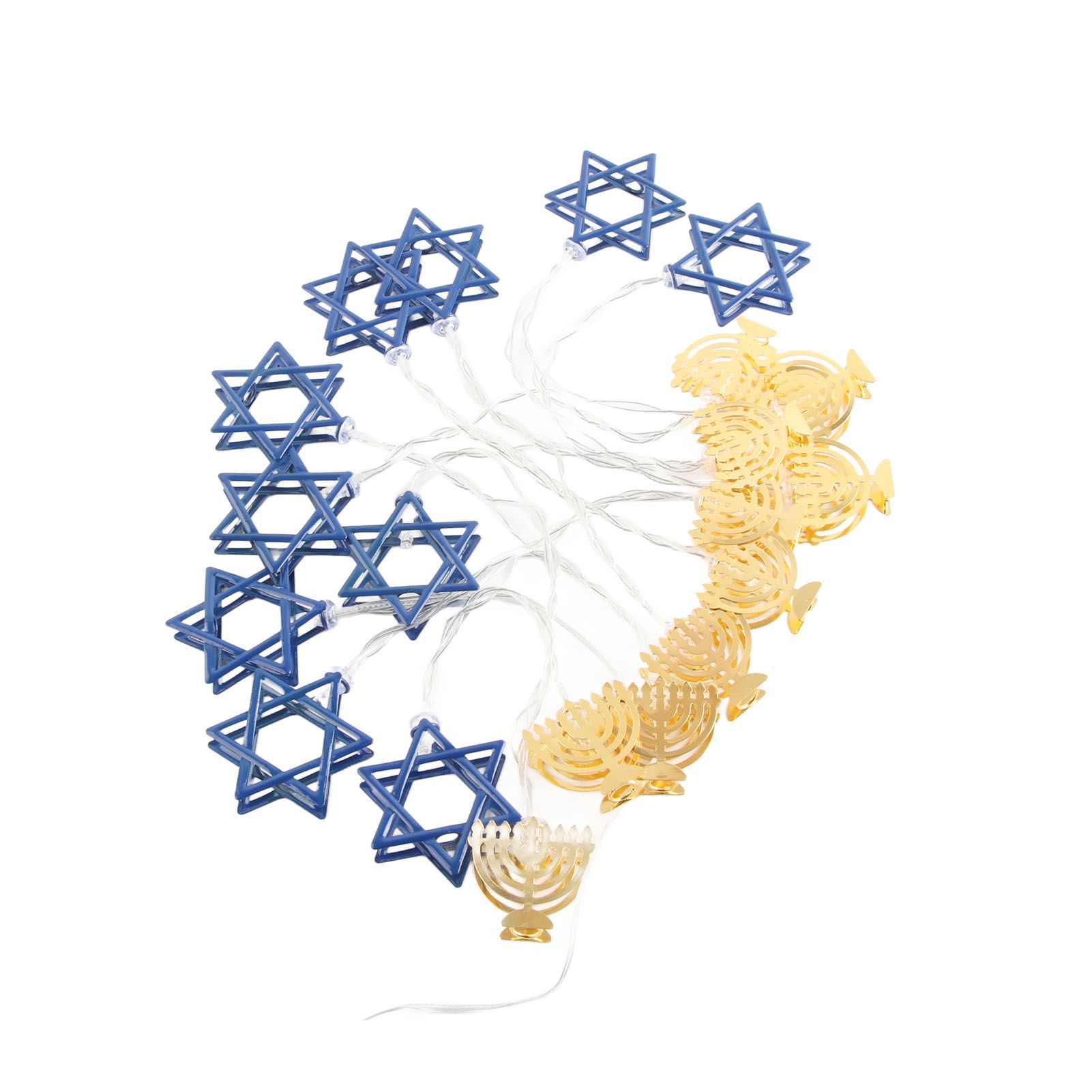 LED Hanukkah String Lights Hexagonal Star Fairy Light 3 Meters 20 LED Decoration Lights - Image 8