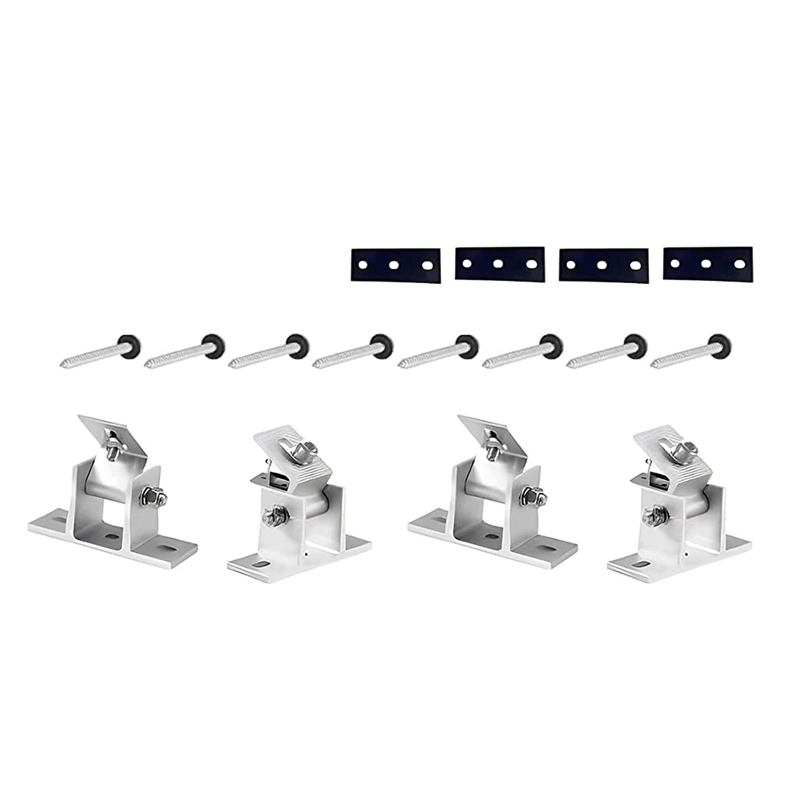 Solar Panel Holder Set 15 to 30 Degrees Adjustable Bracket Solar Panel Mount Bracket Set - Image 1