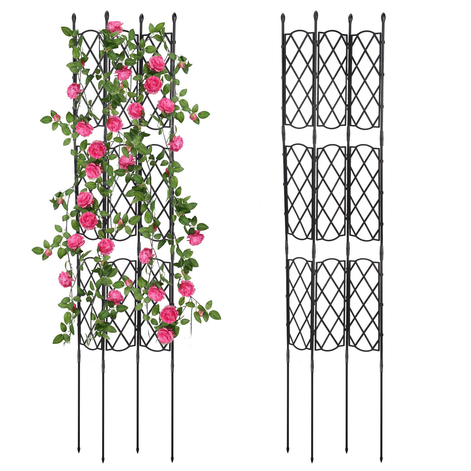 Plant Climbing Support Frame Lattice Frame Gardening Trellis Decorative Garden Trellis - Image 3