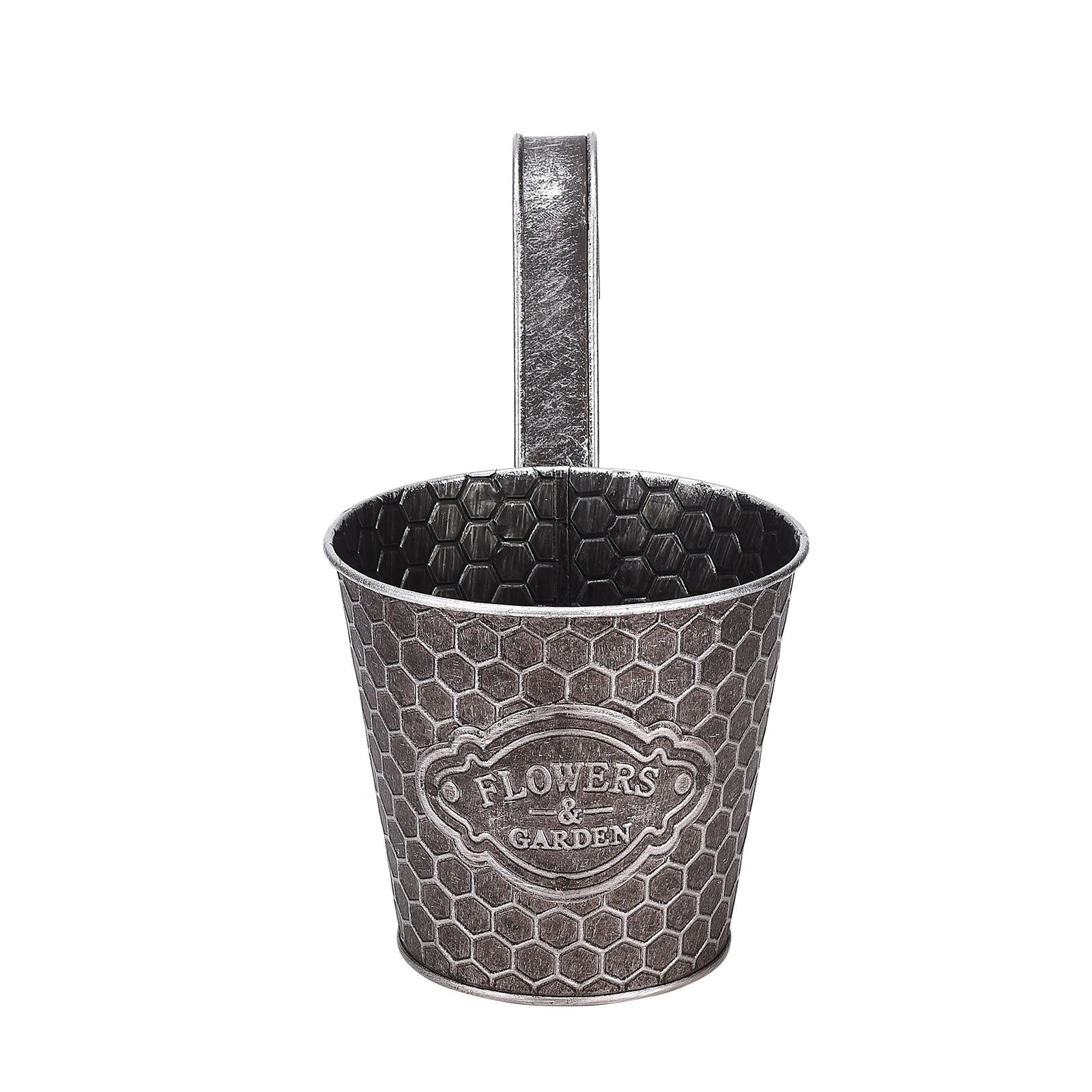 Metal Wall Planter Vertical Ribbed Design Wall Mount Flower Pot - Image 3