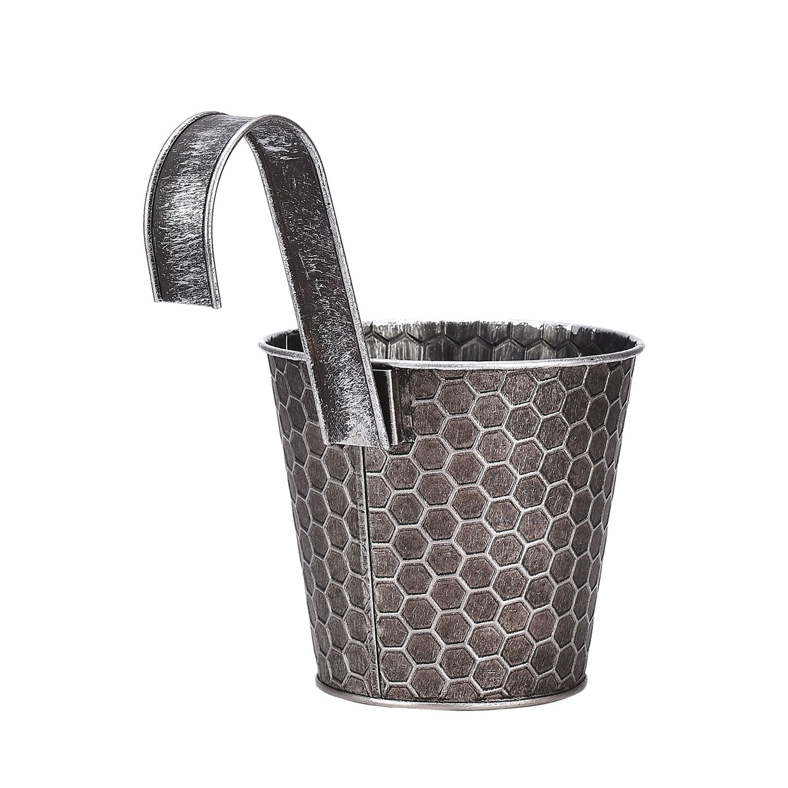 Metal Wall Planter Vertical Ribbed Design Wall Mount Flower Pot - Image 4