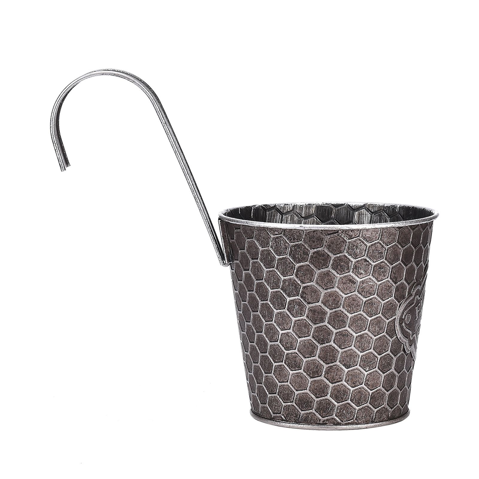 Metal Wall Planter Vertical Ribbed Design Wall Mount Flower Pot - Image 5