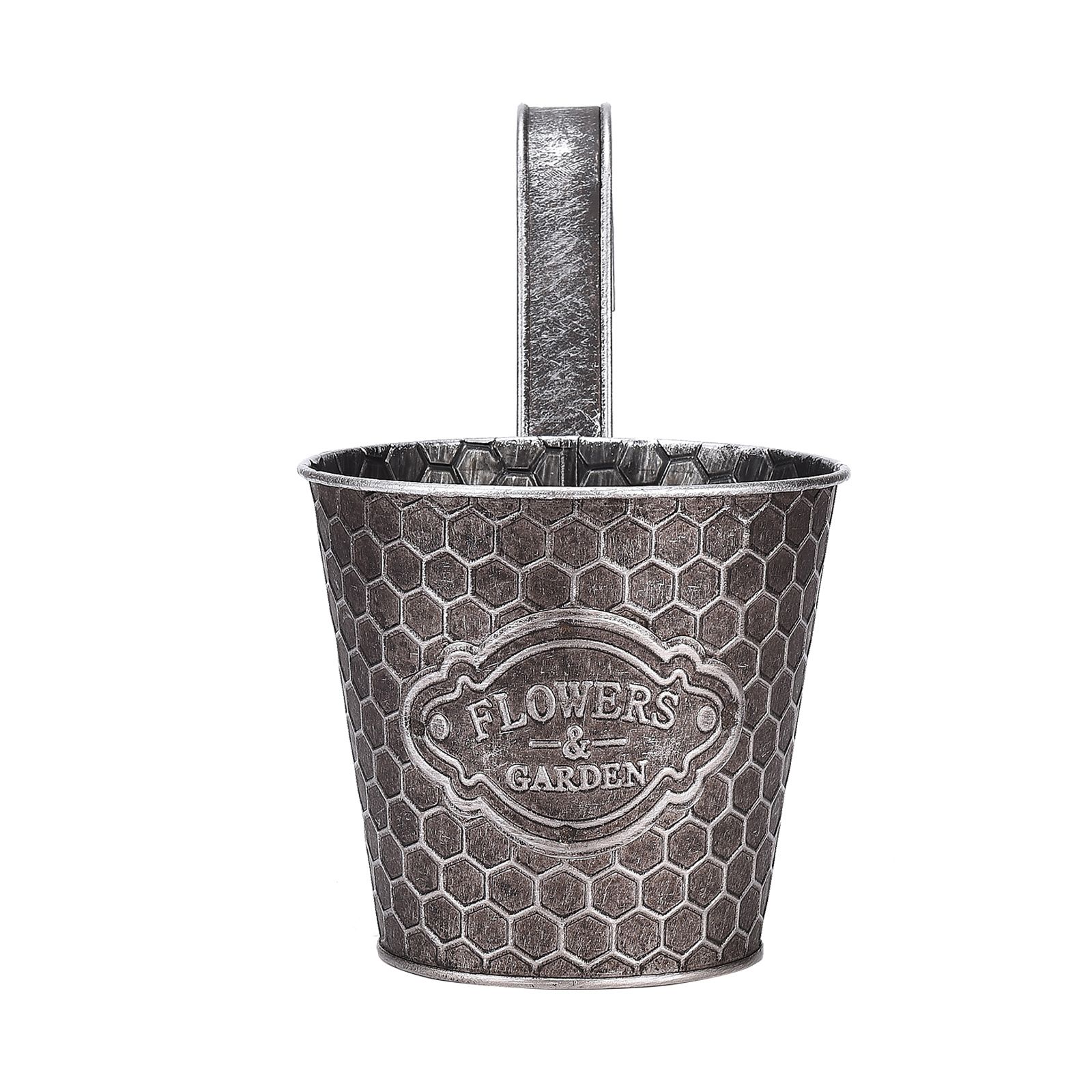 Metal Wall Planter Vertical Ribbed Design Wall Mount Flower Pot - Image 7