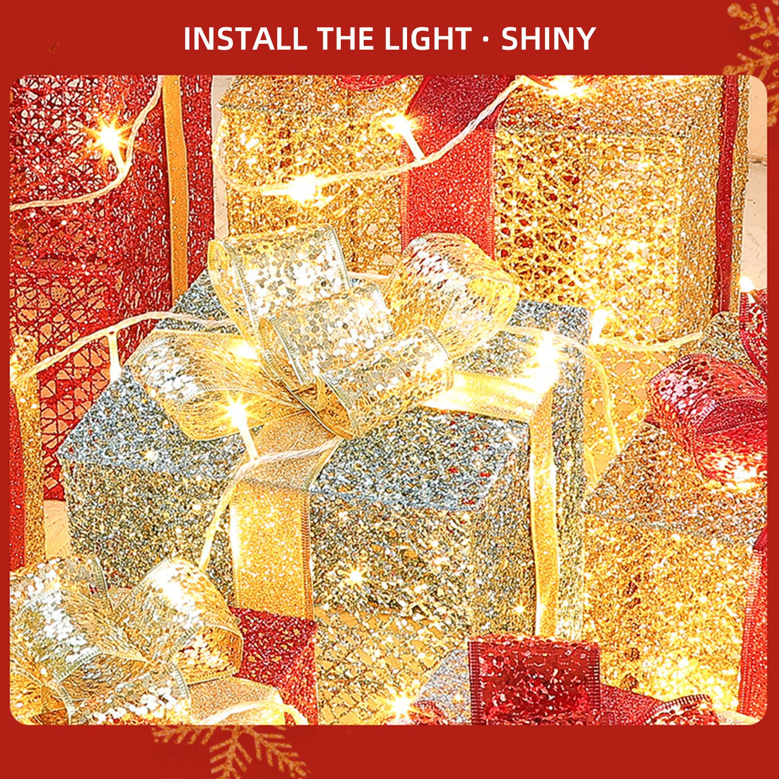 Christmas Gift Boxes for Christmas Indoor Outdoor Decorations - Image 4