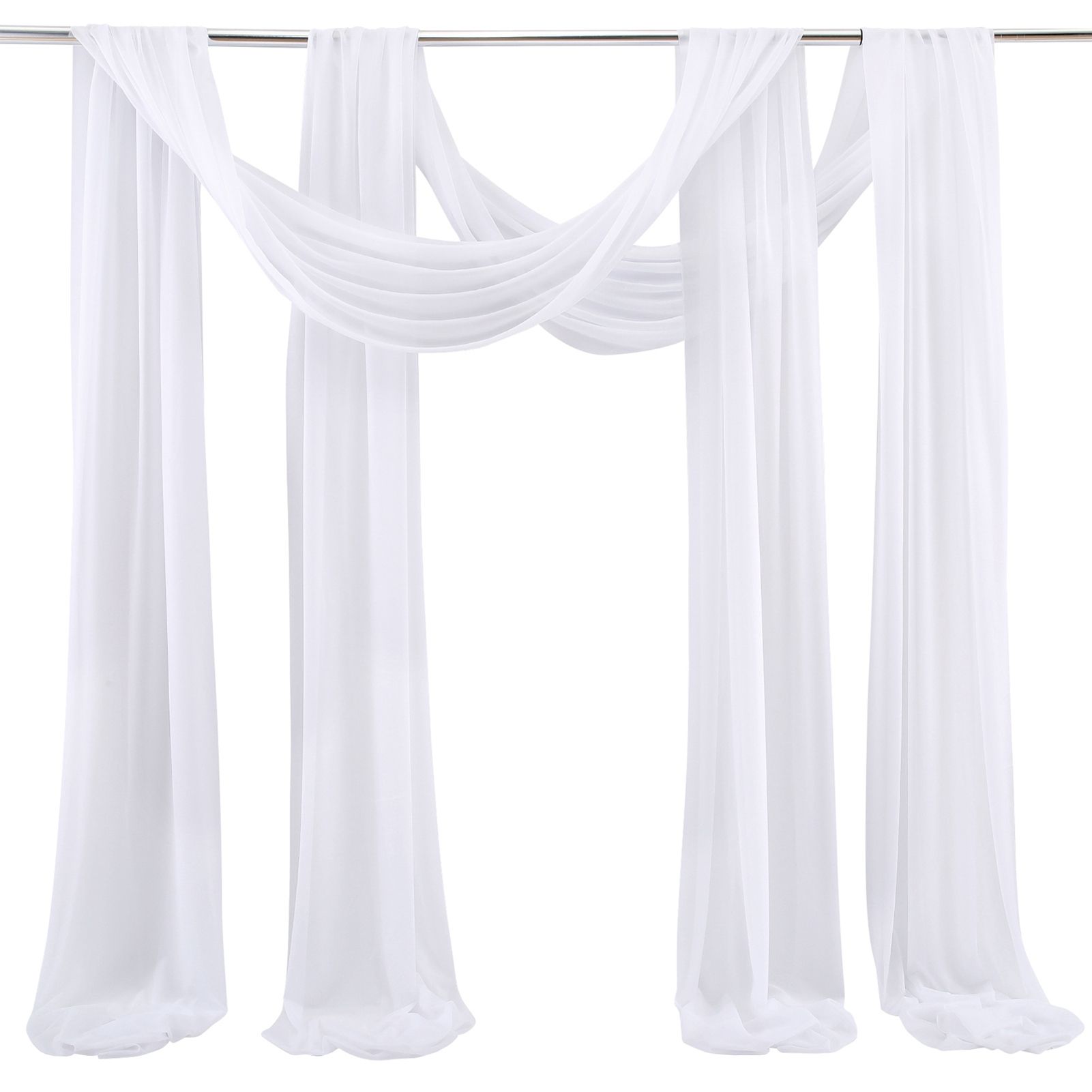 Wedding Arch Chiffon Fabric Drapery Wedding Drapery Arch Decoration Wedding Decor - Image 1