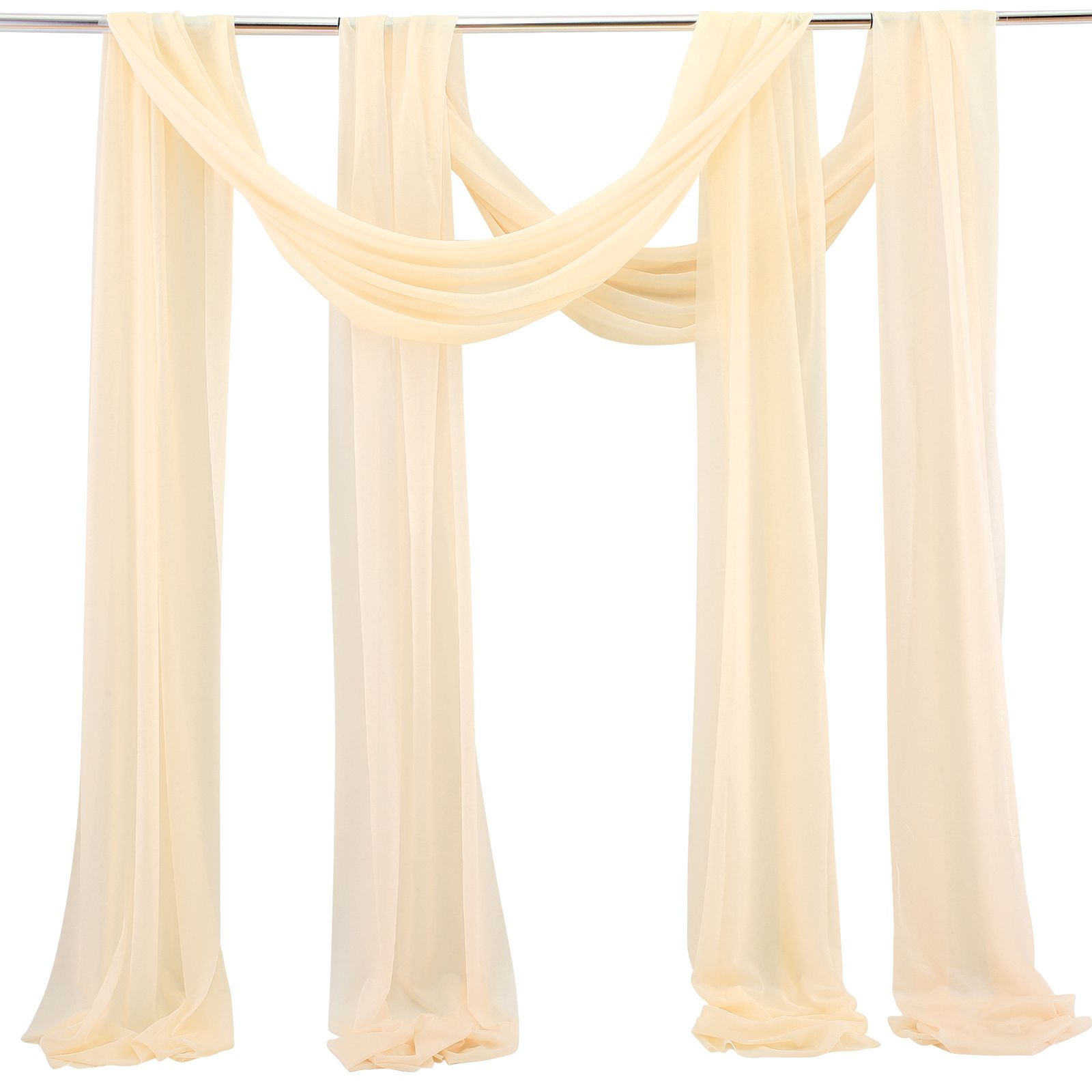 Wedding Arch Chiffon Fabric Drapery Wedding Drapery Arch Decoration Wedding Decor - Image 1