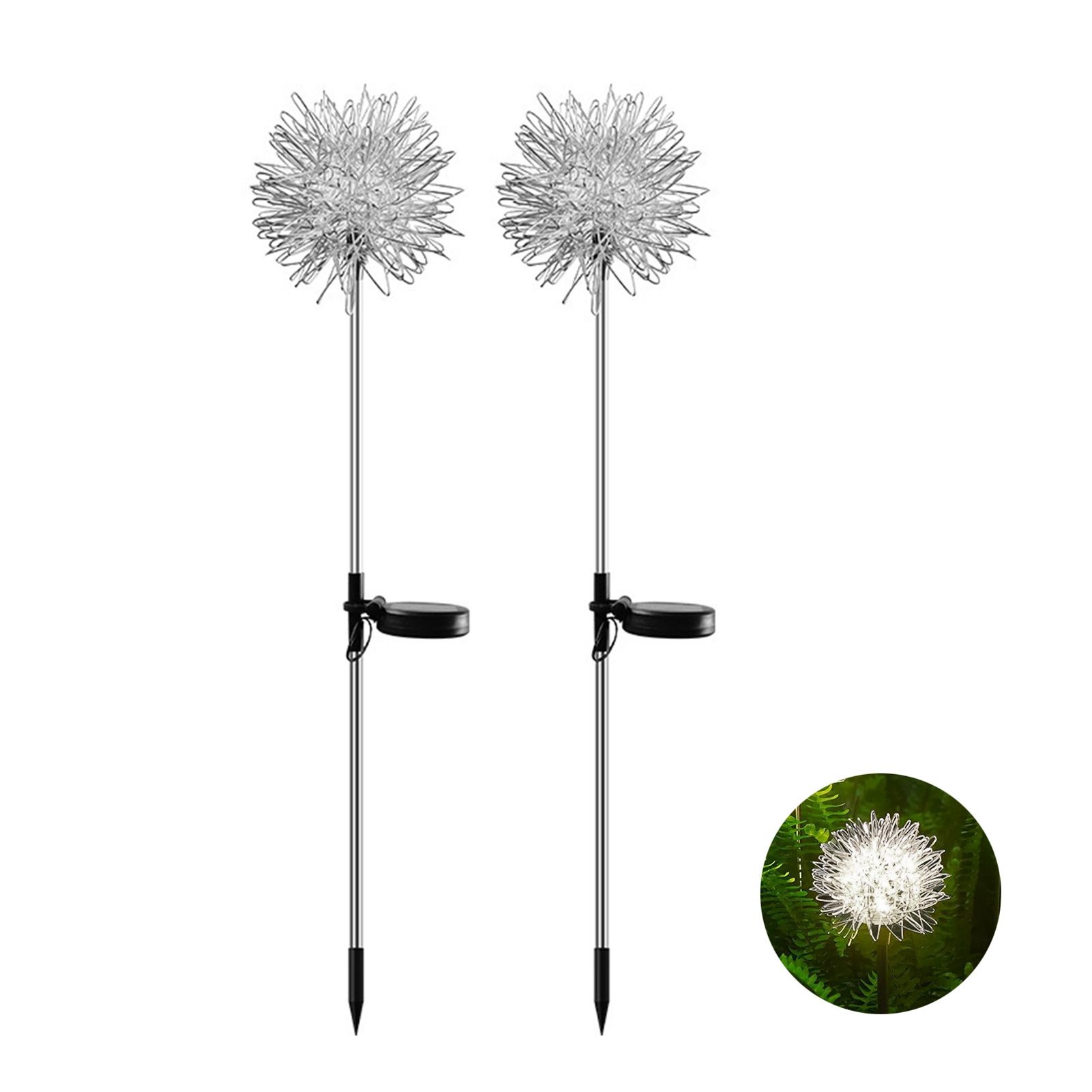 Solar Garden Light Outdoor Dandelion Garden Balcony Decoration Layout Inserted Lawn Lights - Image 1
