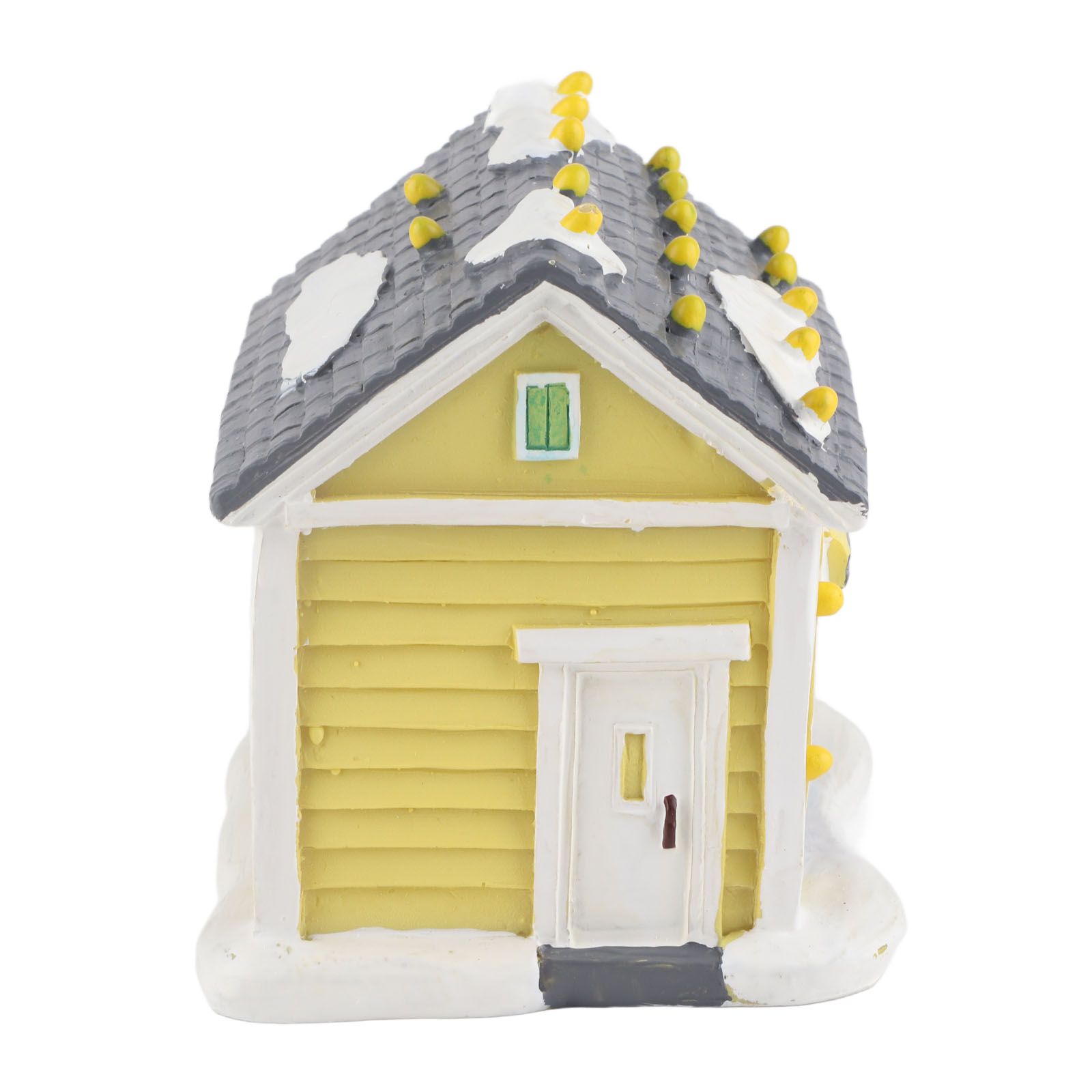 Christmas Village House LED Lighted Desk Building Resin House Statue Ornaments for Tabletop Centerpiece Fireplace Mantel - Image 5