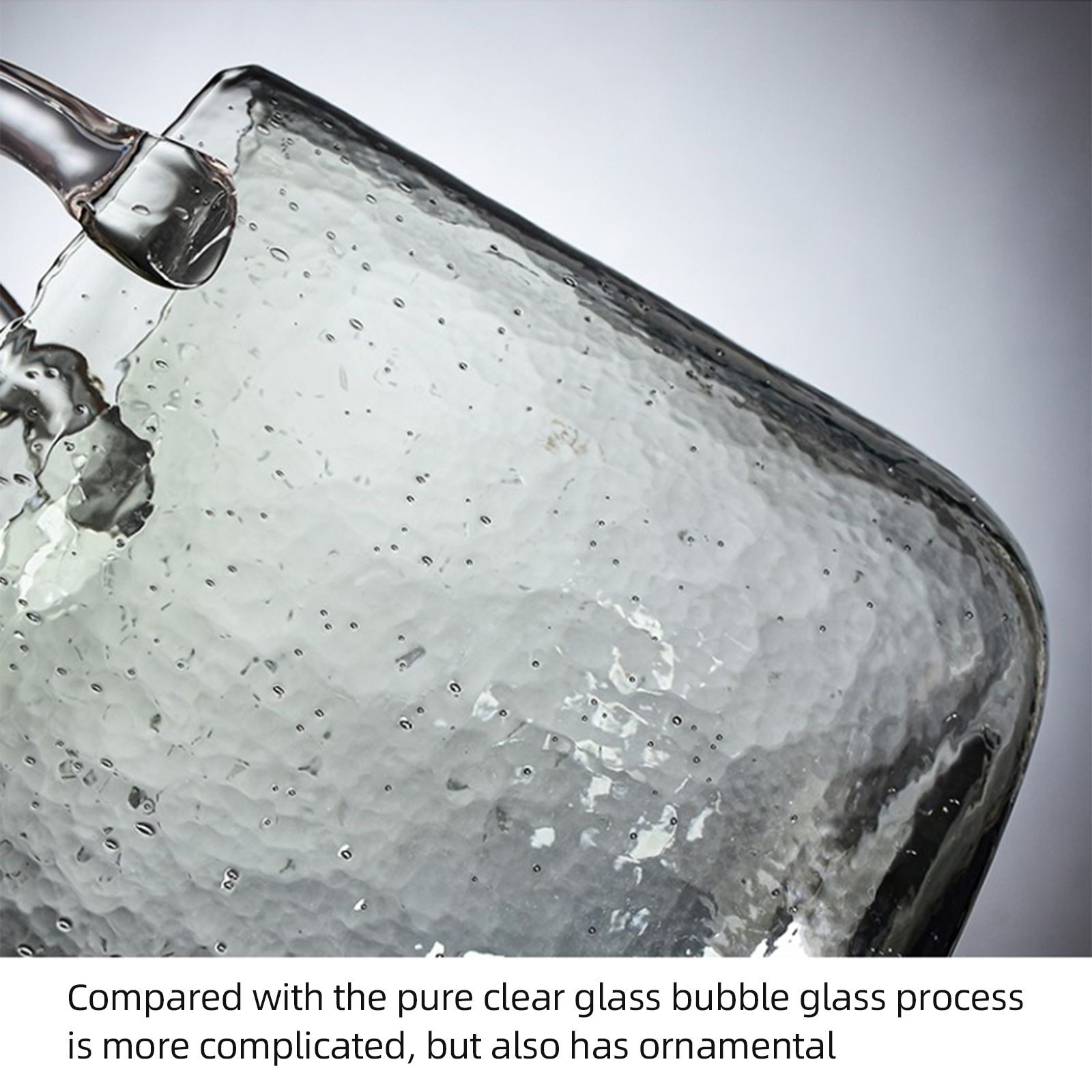 Glass Vase Transparent Hand Basket Living Room Flower Arrangement Creative Bag Fish Tank - Image 3