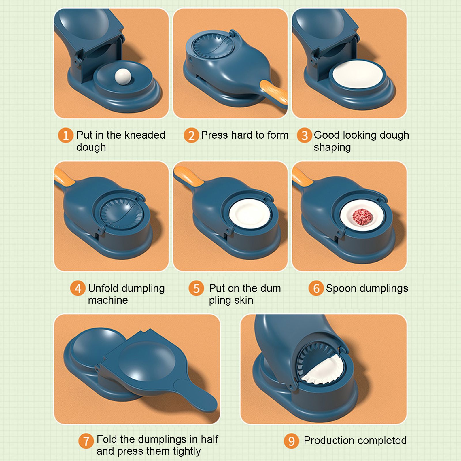 Dumpling Maker 2 in 1 Practical Dumpling Skin Maker Machine Household Easy to Use Dumpling Press Mold - Image 3