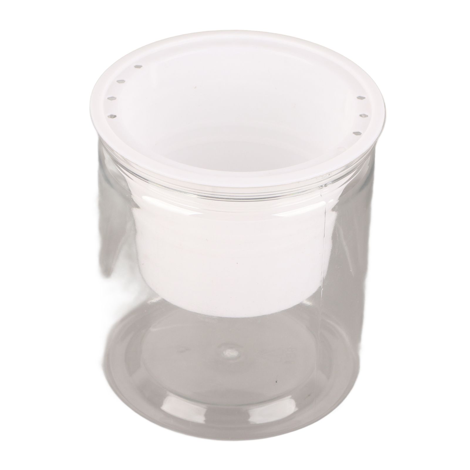 Automatic Water Absorbing Transparent Pot Creative Round Office Desktop Green Plant Hydroponic Plastic Flower Pots - Image 1