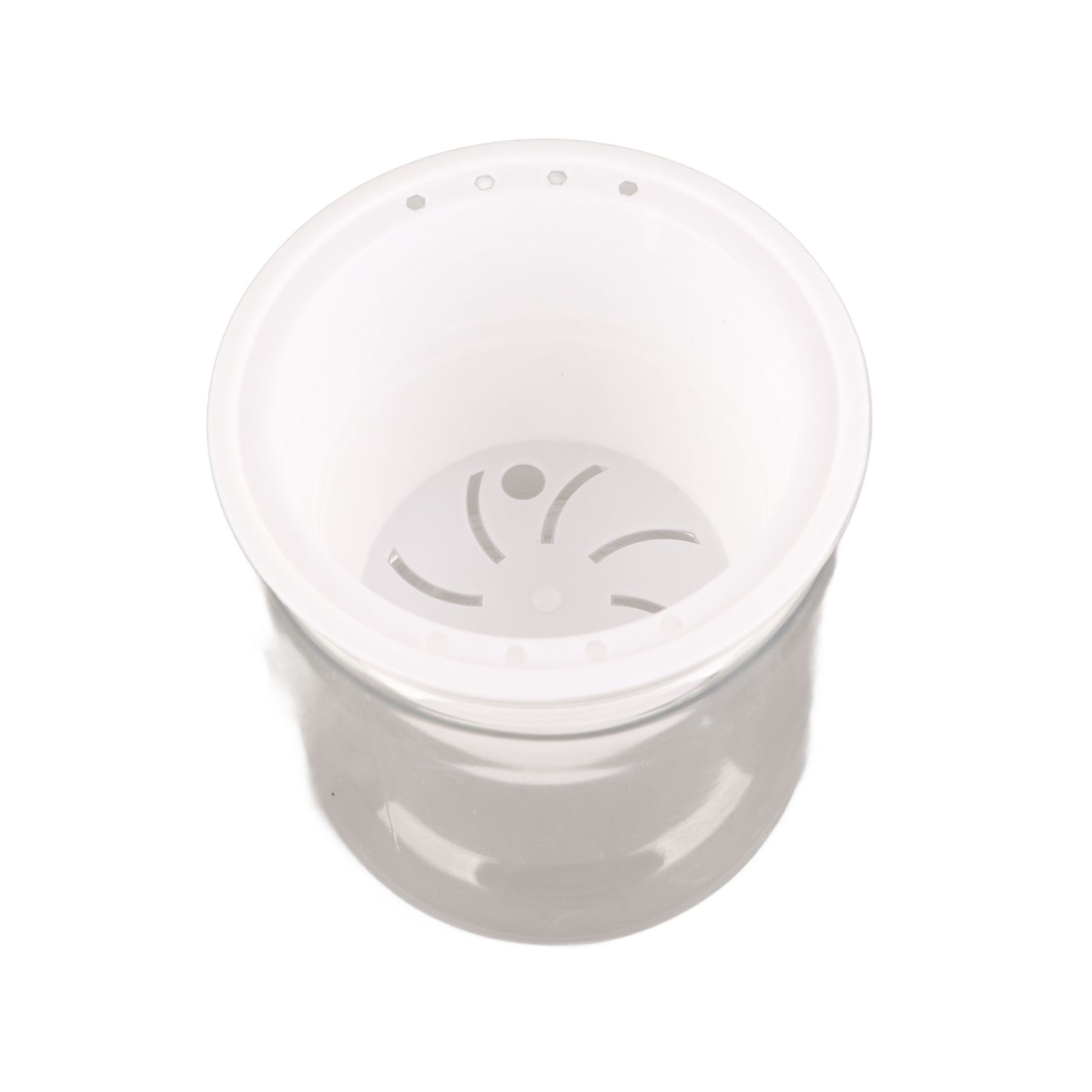 Automatic Water Absorbing Transparent Pot Creative Round Office Desktop Green Plant Hydroponic Plastic Flower Pots - Image 2