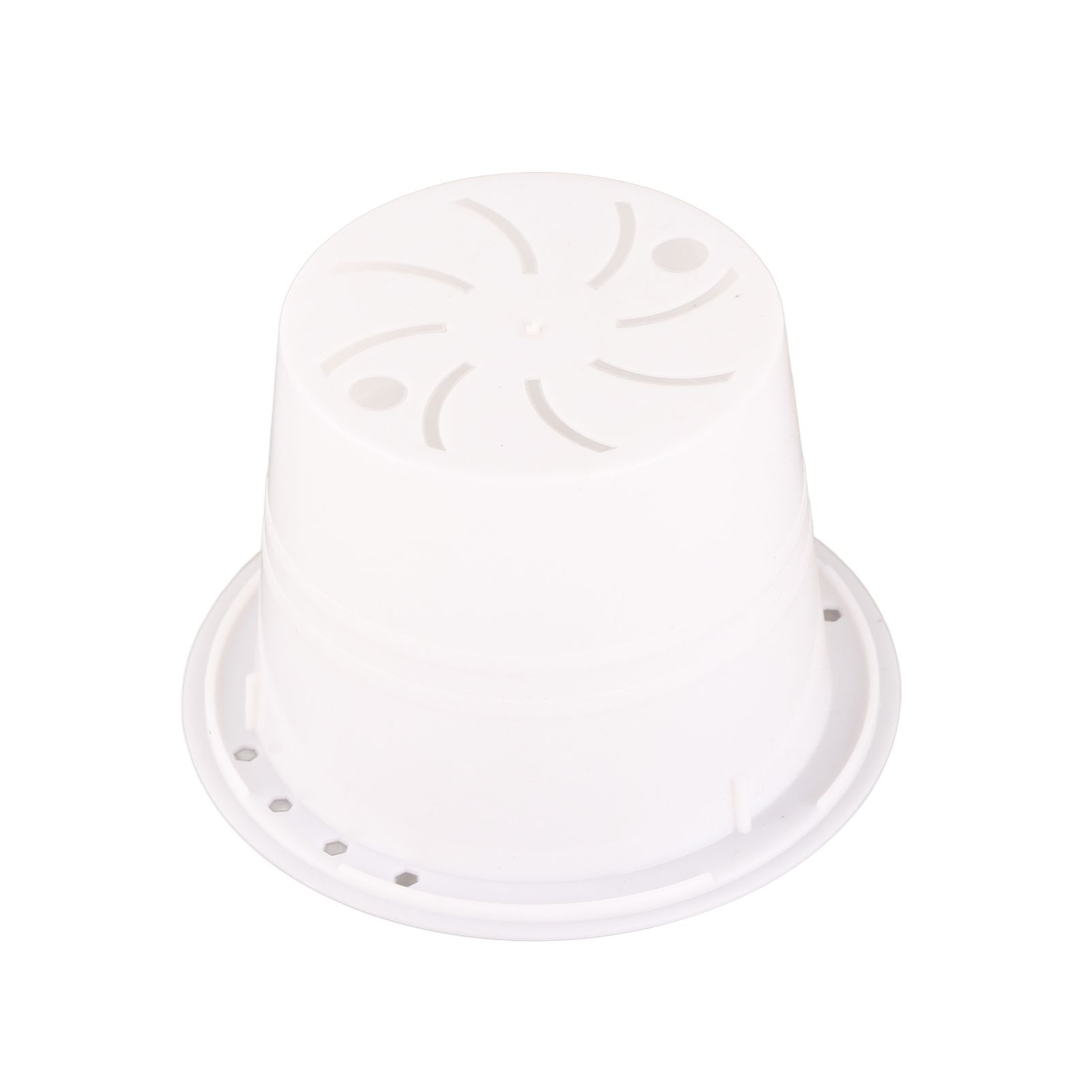 Automatic Water Absorbing Transparent Pot Creative Round Office Desktop Green Plant Hydroponic Plastic Flower Pots - Image 4