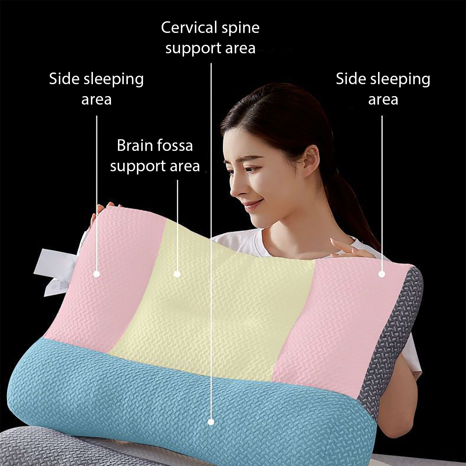 Soy Fiber Pillow Neck Pillow Cervical Ergonomic Pillow Pillow for Neck and Shoulder Pain - Image 2