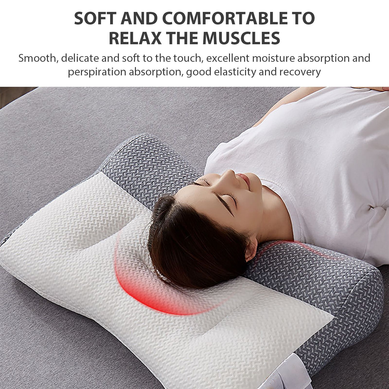 Soy Fiber Pillow Neck Pillow Cervical Ergonomic Pillow Pillow for Neck and Shoulder Pain - Image 3