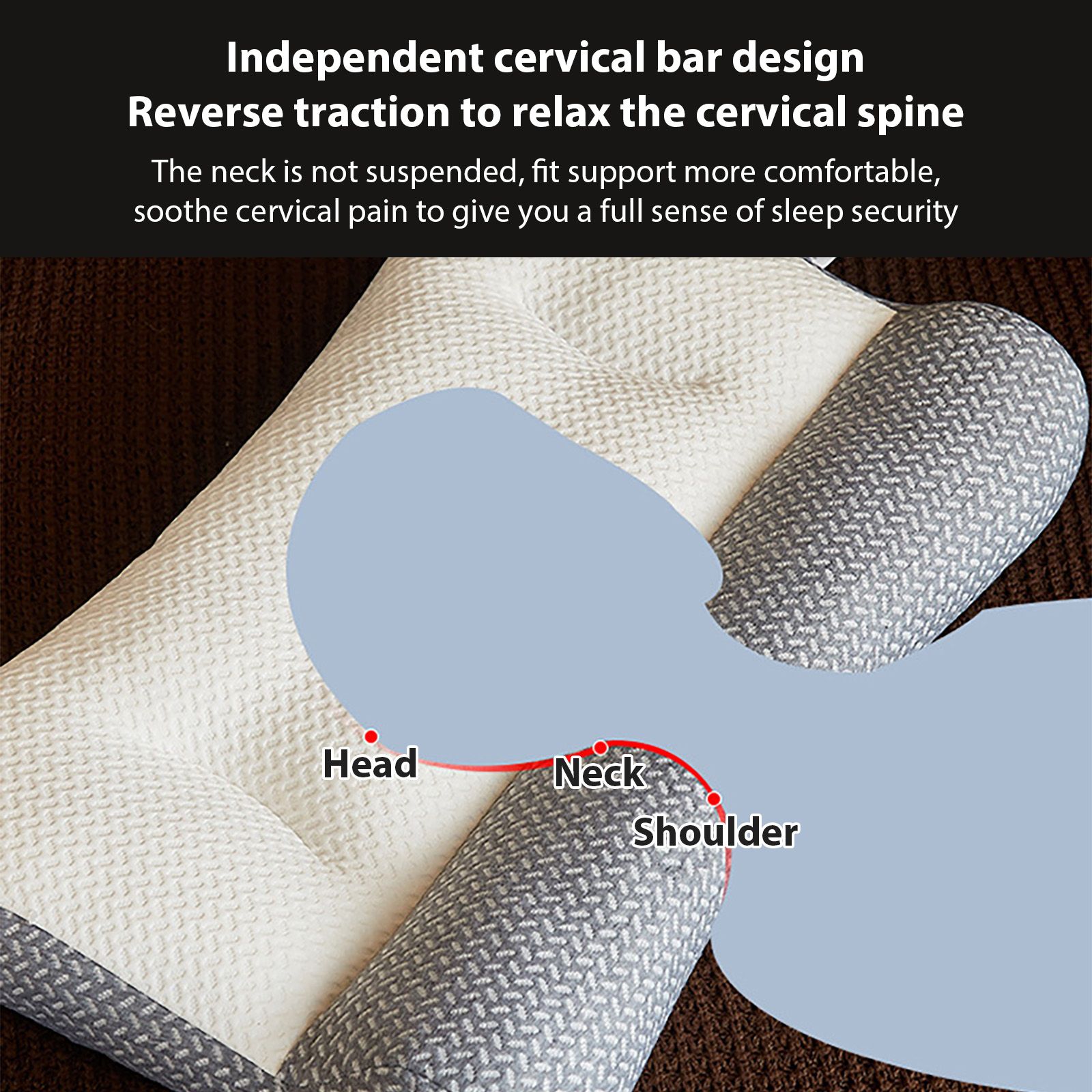 Soy Fiber Pillow Neck Pillow Cervical Ergonomic Pillow Pillow for Neck and Shoulder Pain - Image 5