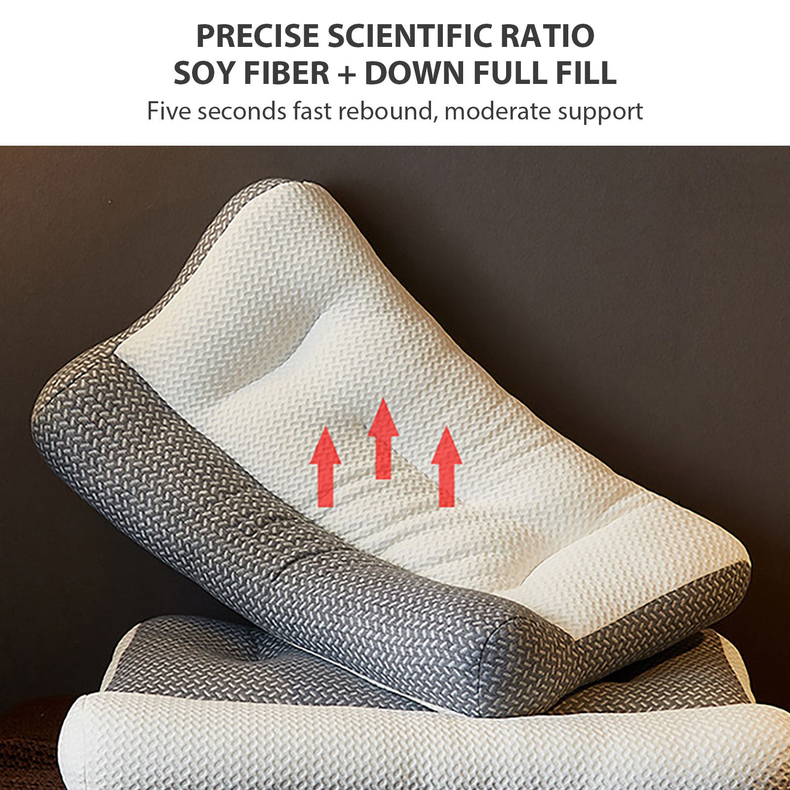 Soy Fiber Pillow Neck Pillow Cervical Ergonomic Pillow Pillow for Neck and Shoulder Pain - Image 6