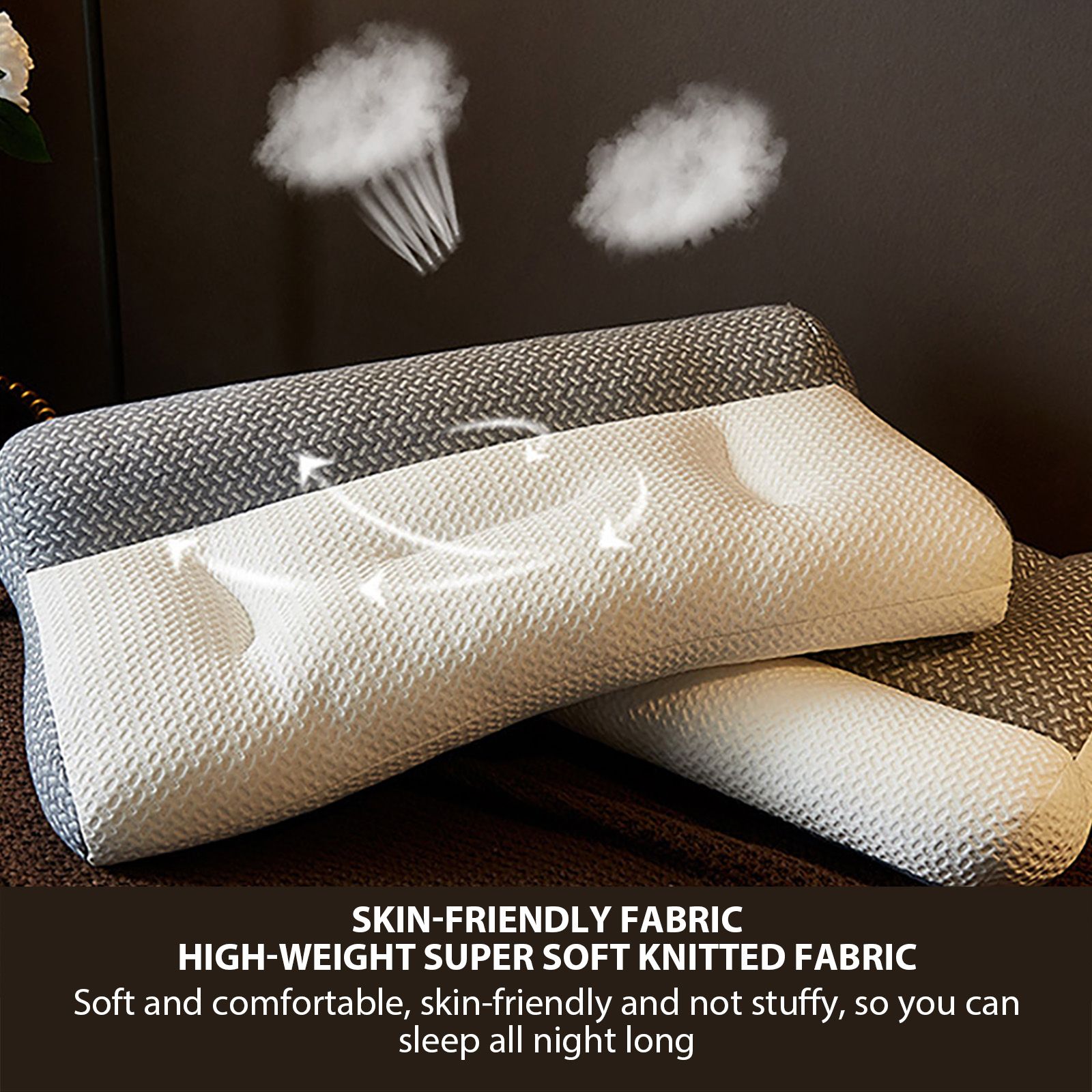 Soy Fiber Pillow Neck Pillow Cervical Ergonomic Pillow Pillow for Neck and Shoulder Pain - Image 8