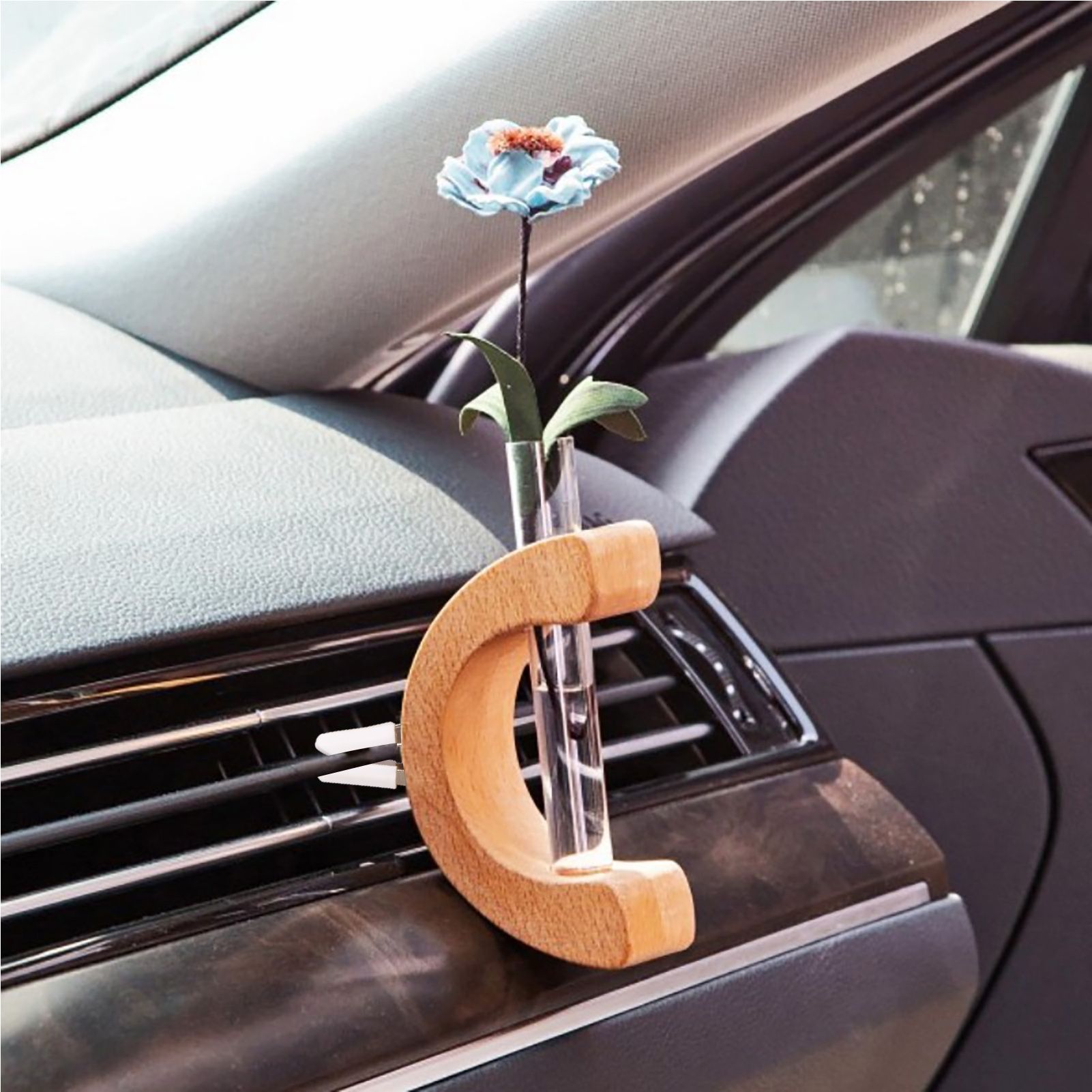 Car Vase Center Console Letter Florist Aromatherapy Bottle Car Air Vent Flower Vase - Image 6