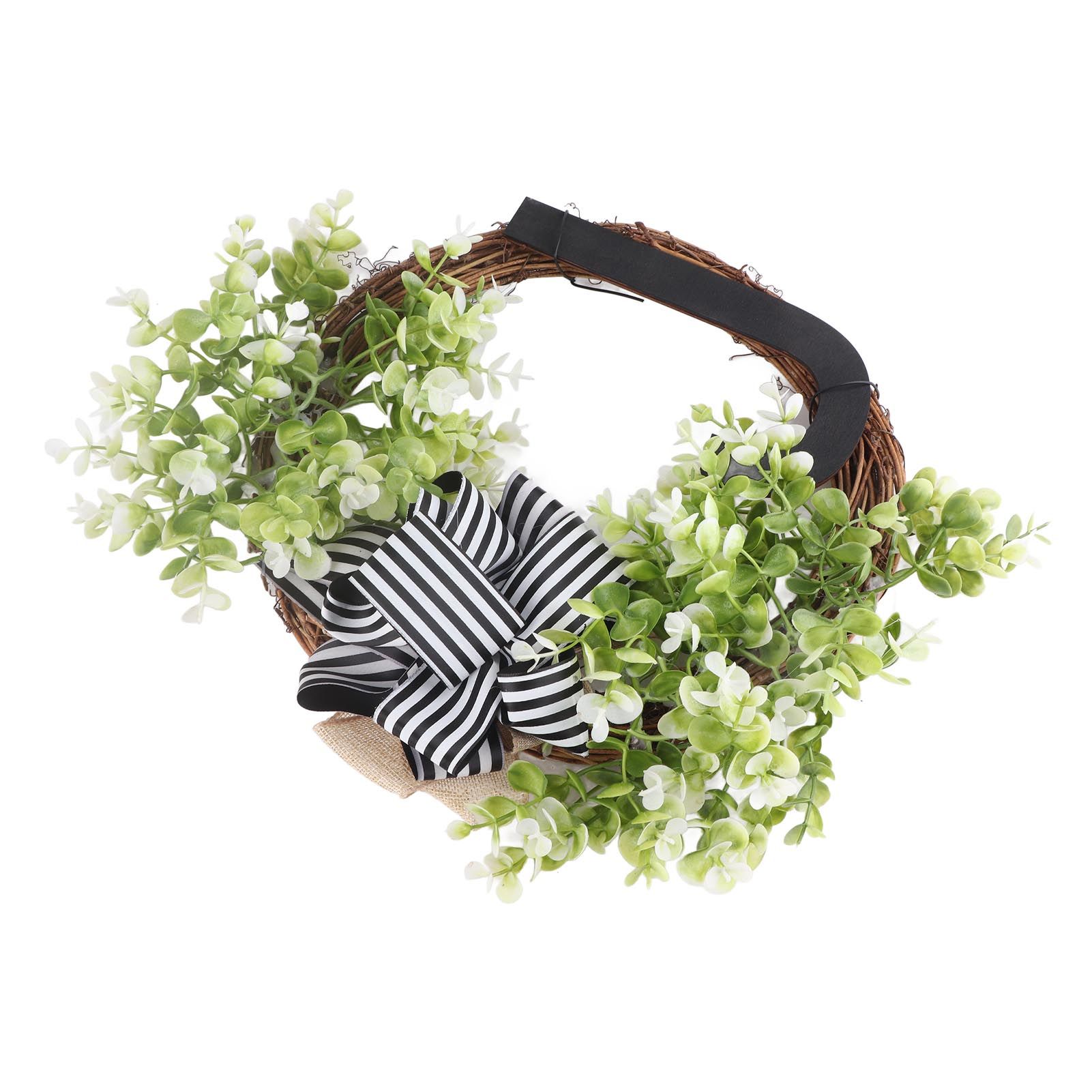 Creative Front Door Wreath with Bow 26 Letter Garden Outdoor Decorative Wreath - Image 3