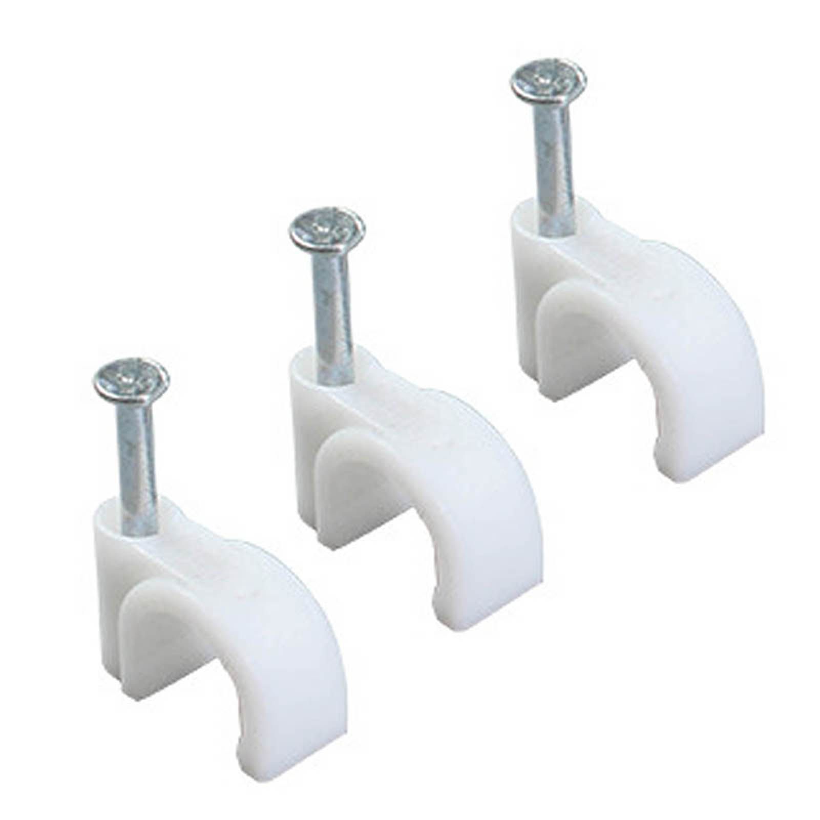 100 PCS 5mm Steel Nail Line Clip Round Cable Fixing Clips for Wall Mounted Cord Management - Image 3