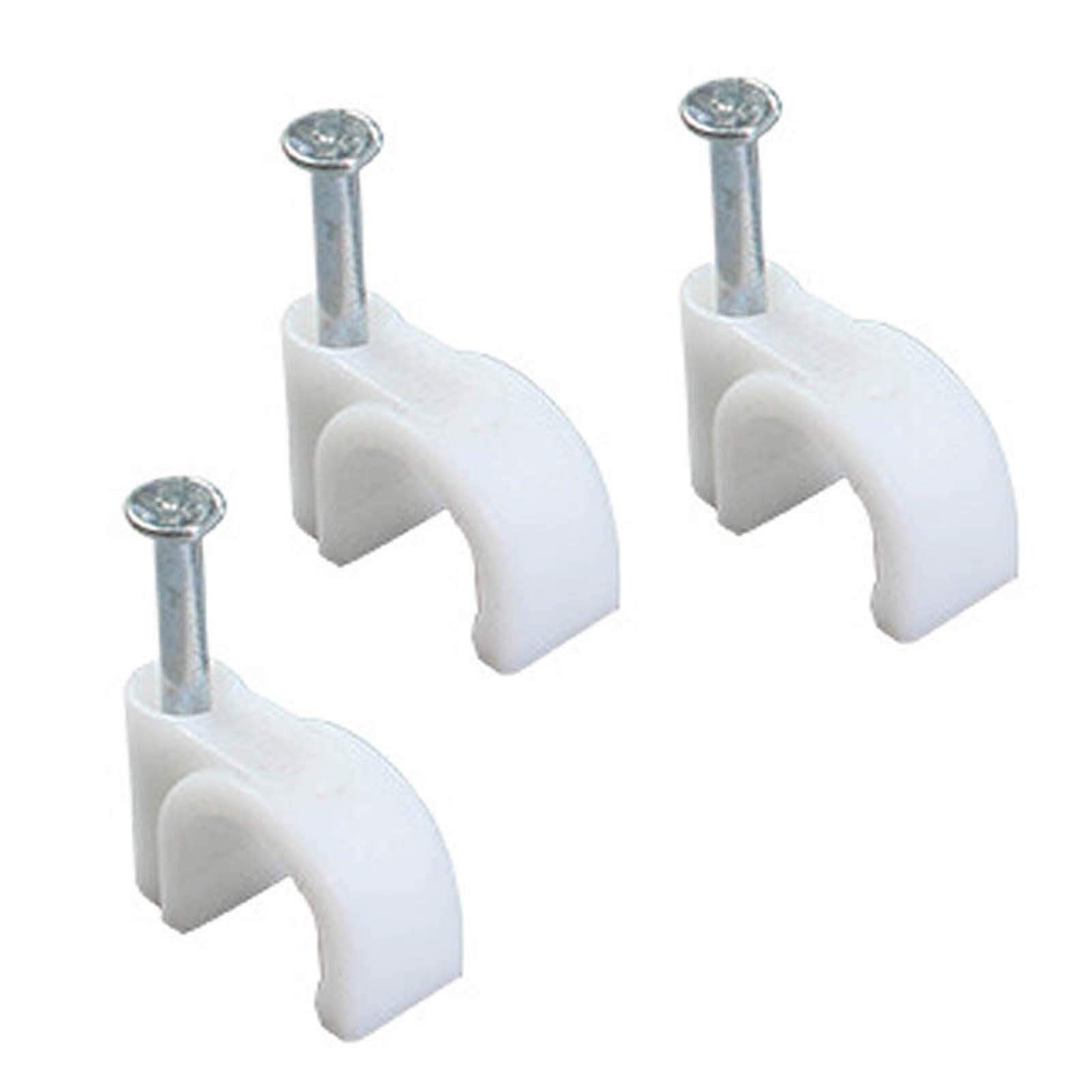 100 PCS 5mm Steel Nail Line Clip Round Cable Fixing Clips for Wall Mounted Cord Management - Image 4