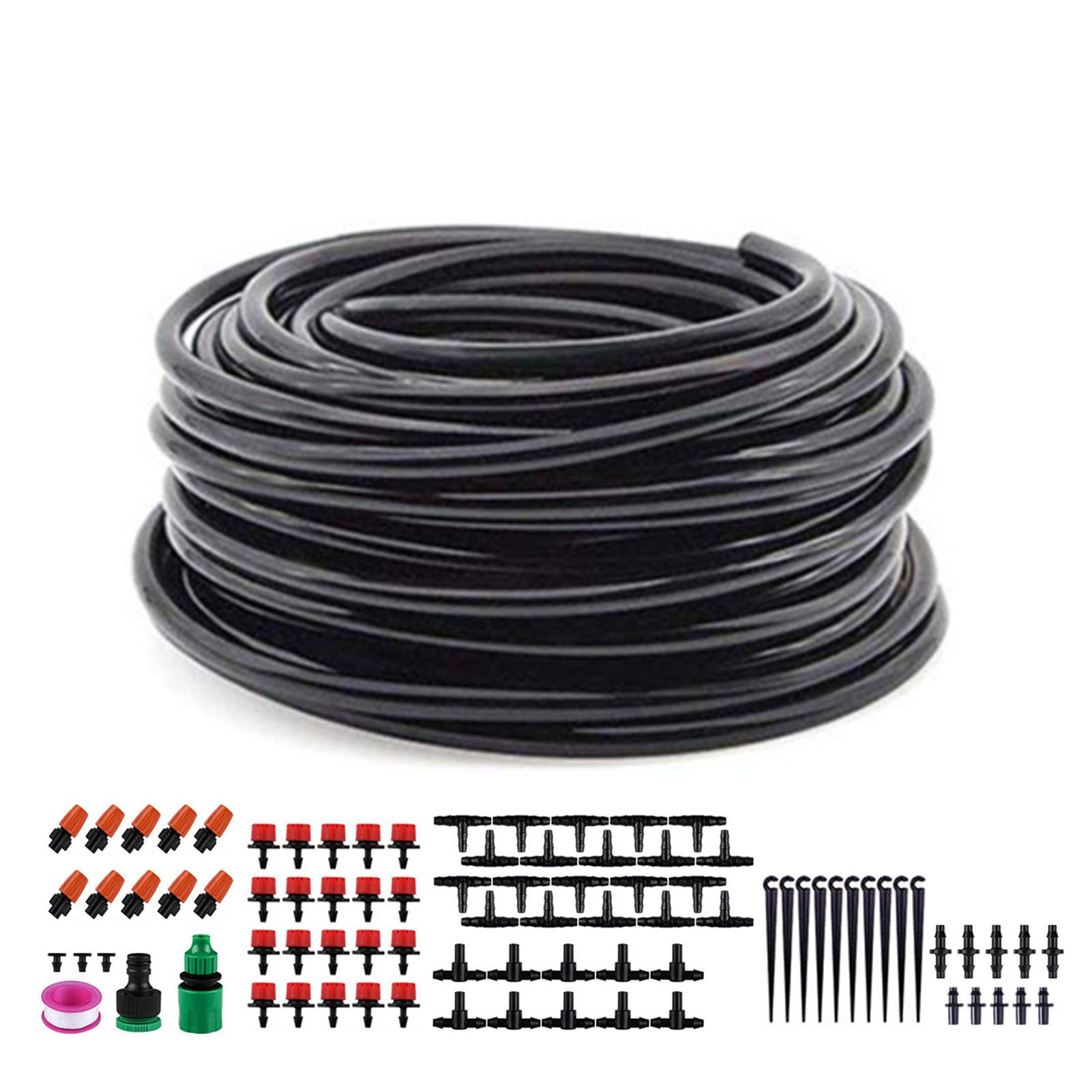Garden Drip Irrigation System Automatic Micro Spraying Watering Kits Irrigation Atomization System 30m/1181.1in - Image 1
