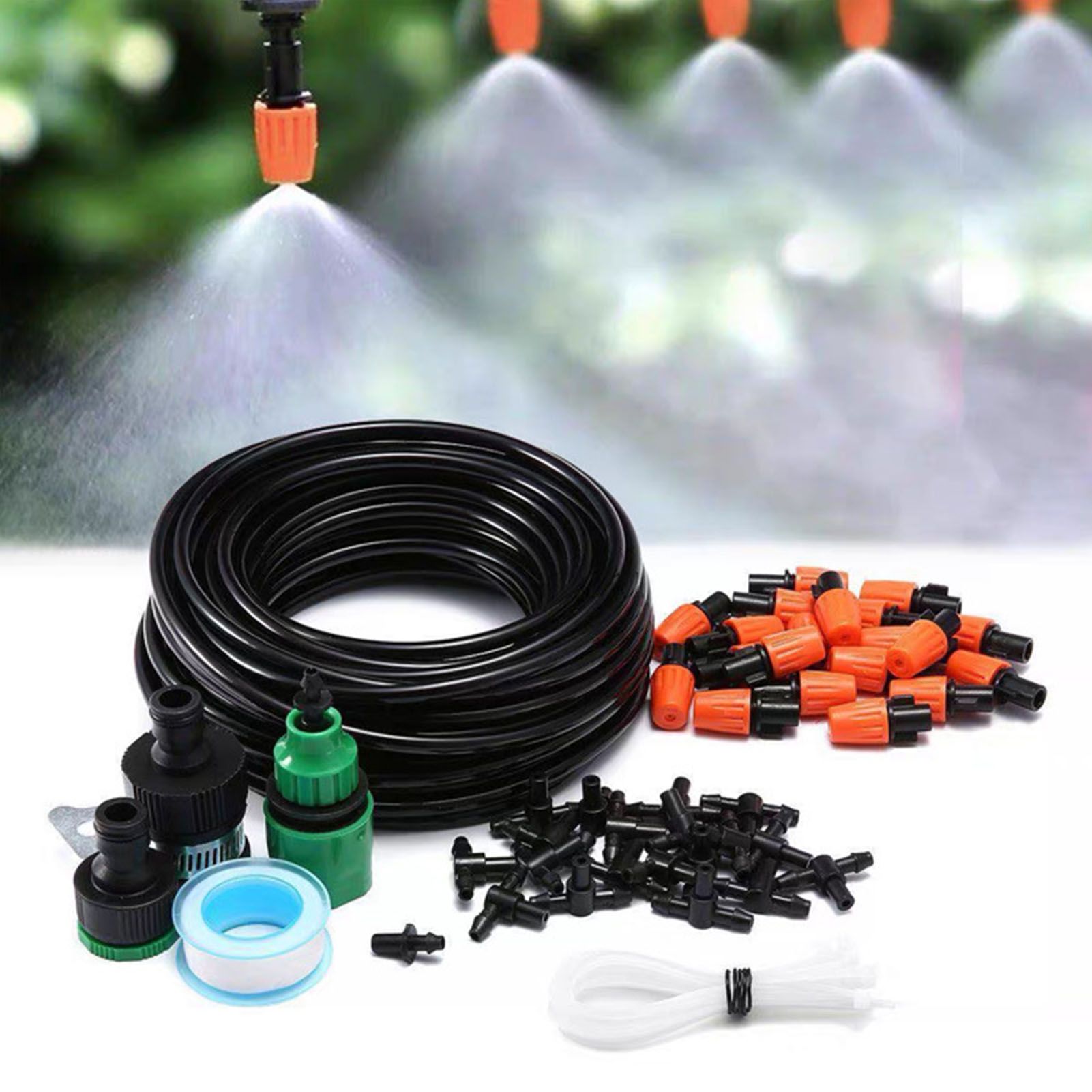 Garden Drip Irrigation System Automatic Micro Spraying Watering Kits Irrigation Atomization System 40m/1574.8in - Image 5