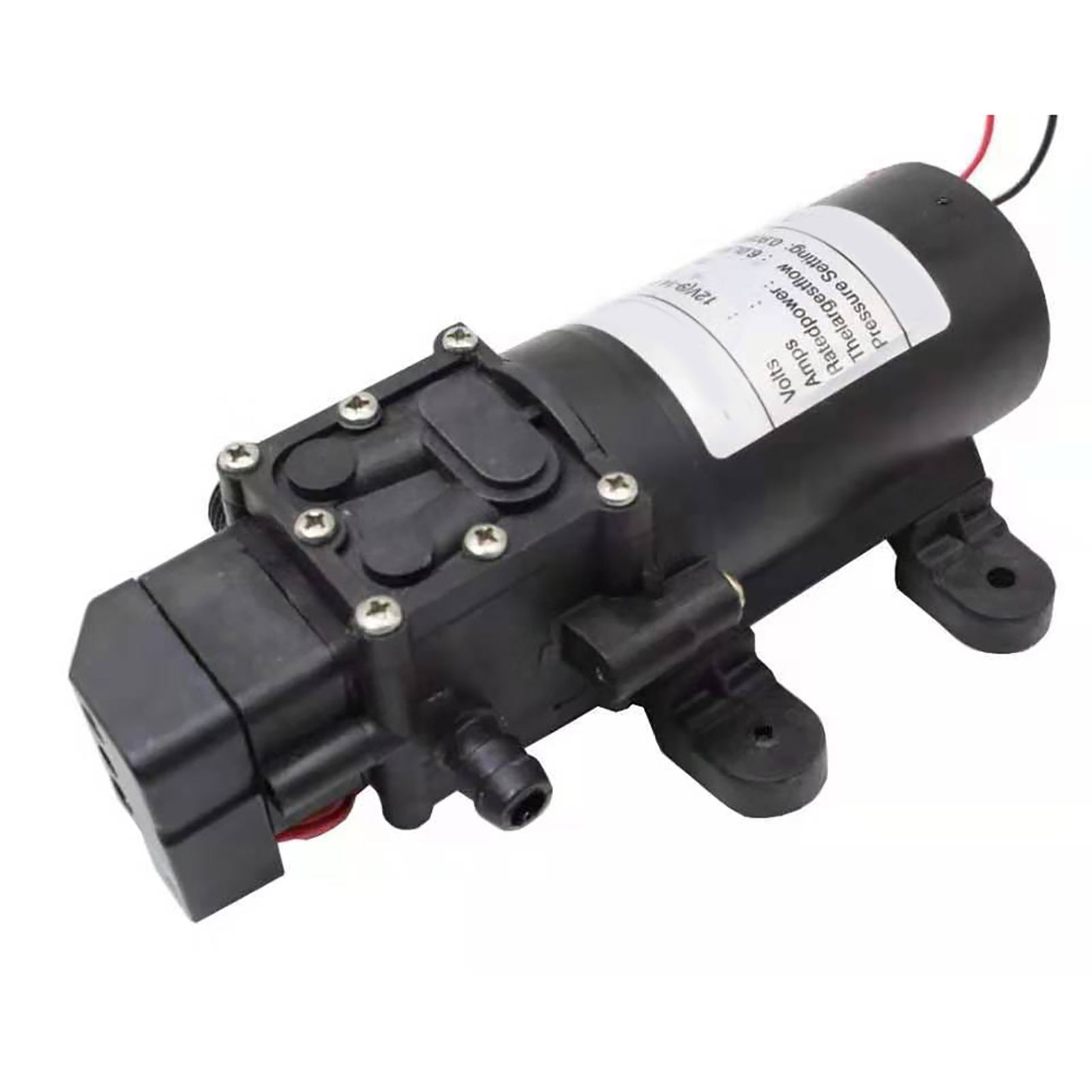 High Pressure Diaphragm Pump Smart Electric 6L Flow Rate Self Priming Pump for Car Wash Agricultural DC12V 72W - Image 2