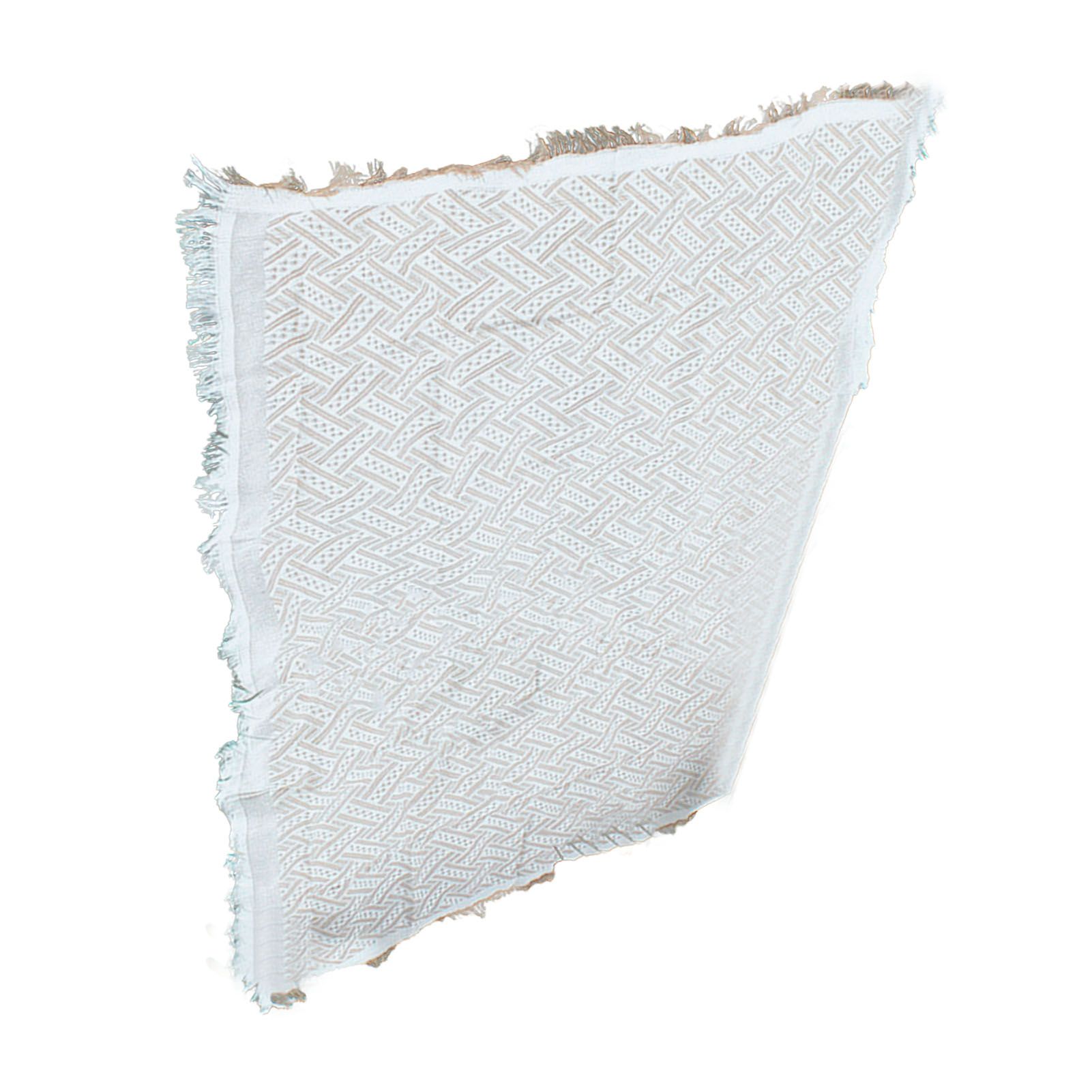 Outdoor Picnic Blanket with Fringe Cotton Soft Comfortable Simple Style for Camping Beach 180x130 - Image 3