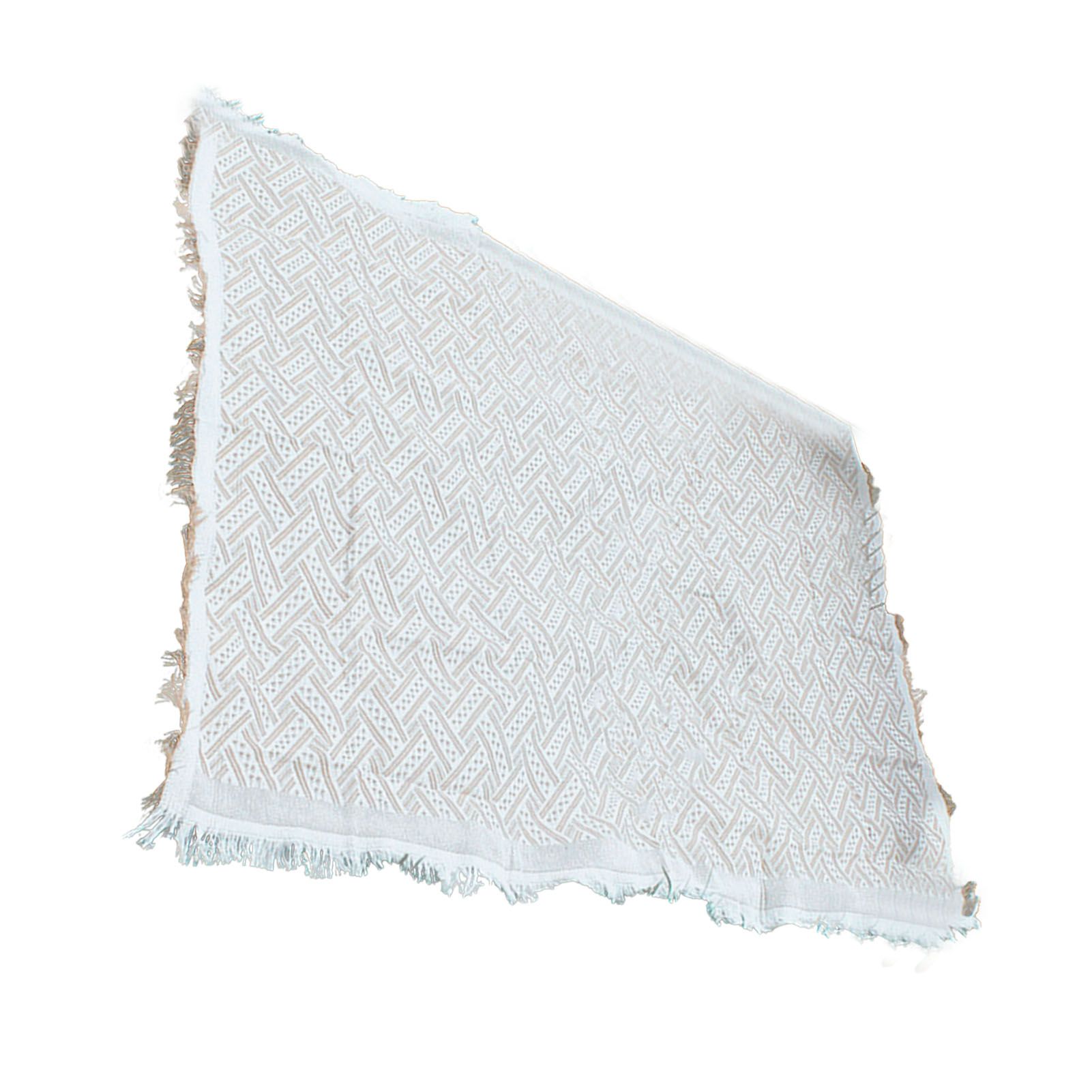 Outdoor Picnic Blanket with Fringe Cotton Soft Comfortable Simple Style for Camping Beach 180x130 - Image 4