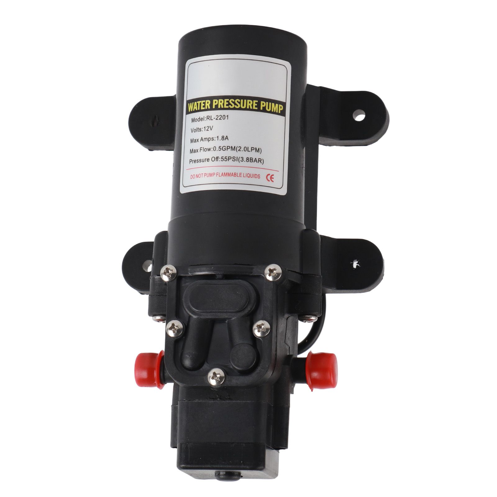 Water Pressure Diaphragm Pump Self Priming Diaphragm Pump High Pressure Water Pump for Outdoor RL 2201 12V - Image 1