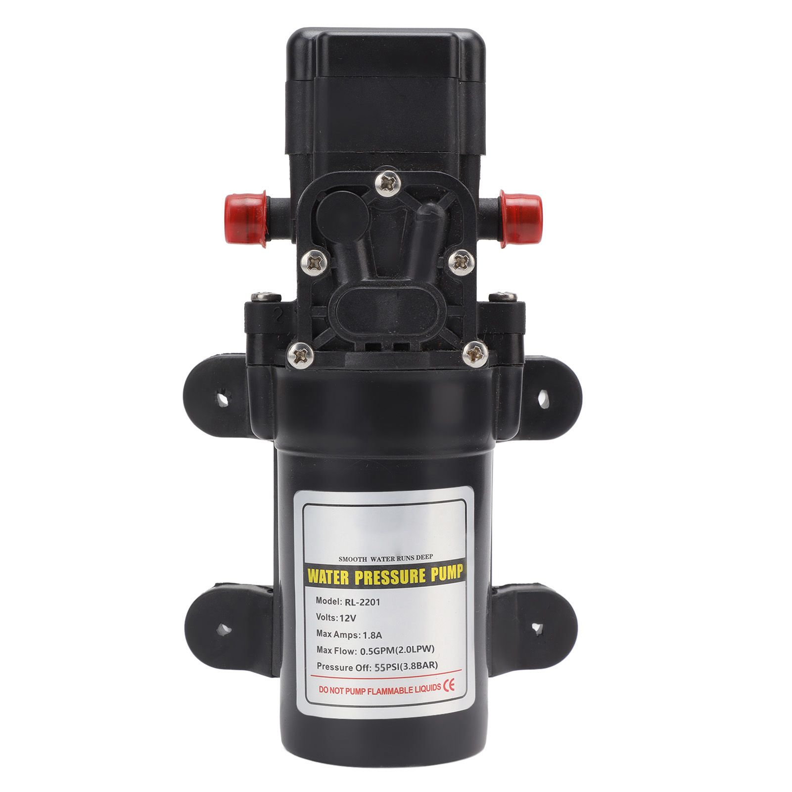 Water Pressure Diaphragm Pump Self Priming Diaphragm Pump High Pressure Water Pump for Outdoor RL 2201 12V - Image 2