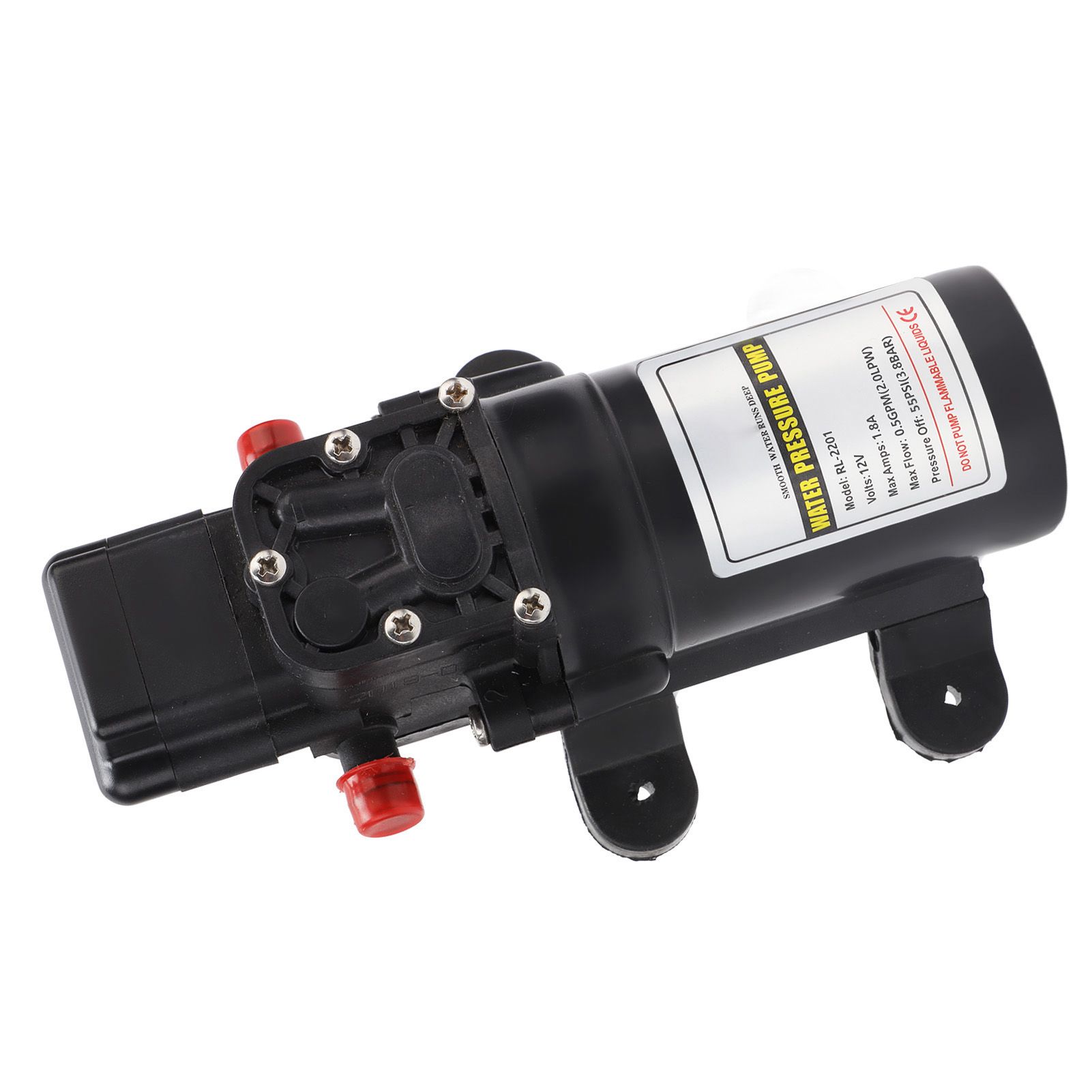 Water Pressure Diaphragm Pump Self Priming Diaphragm Pump High Pressure Water Pump for Outdoor RL 2201 12V - Image 5
