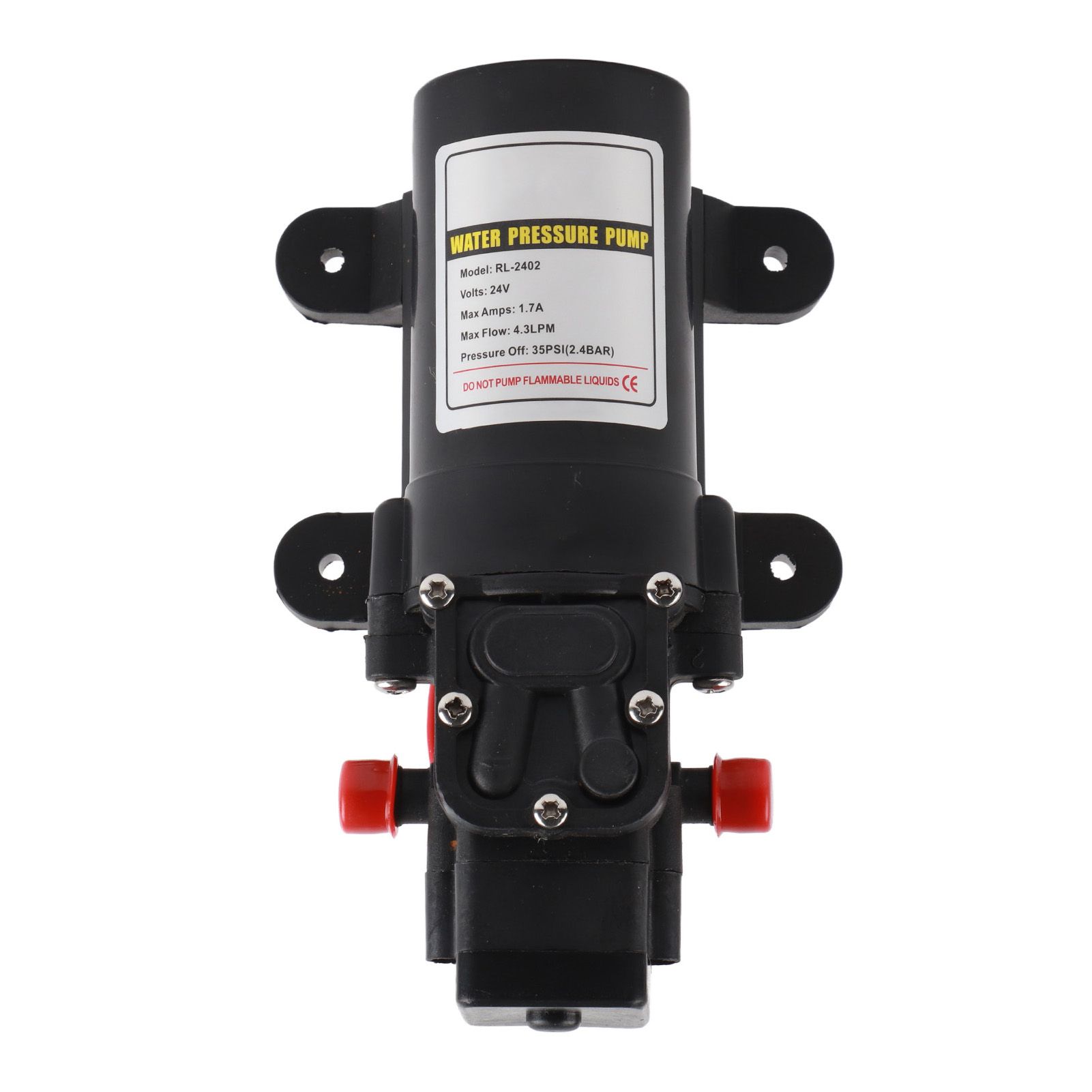Water Pressure Diaphragm Pump Self Priming Diaphragm Pump High Pressure Water Pump for Outdoor RL 2402 24V - Image 1
