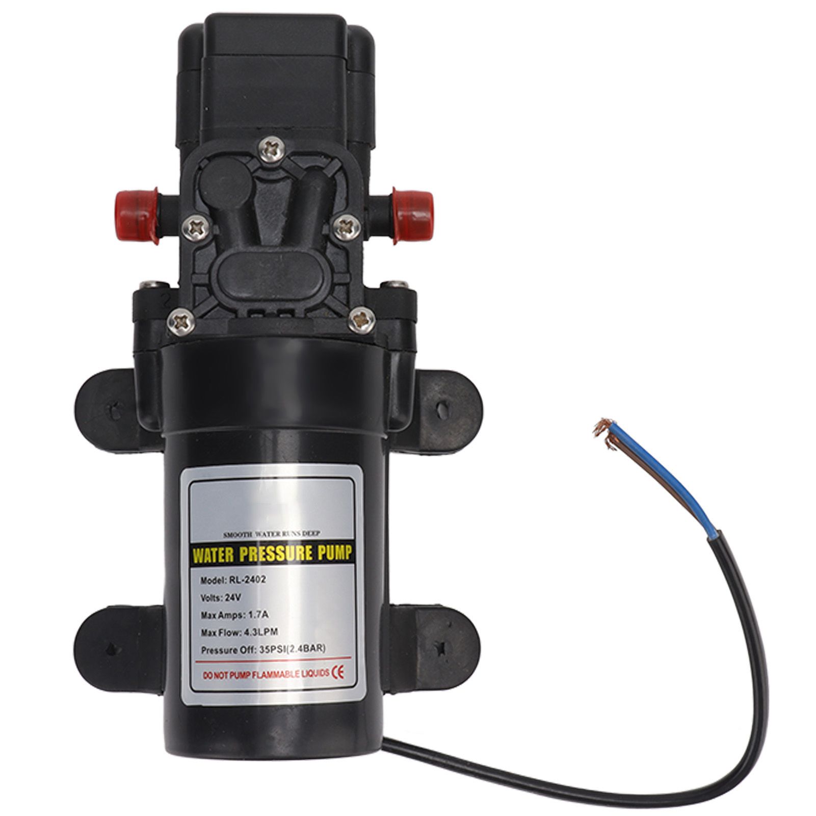 Water Pressure Diaphragm Pump Self Priming Diaphragm Pump High Pressure Water Pump for Outdoor RL 2402 24V - Image 5