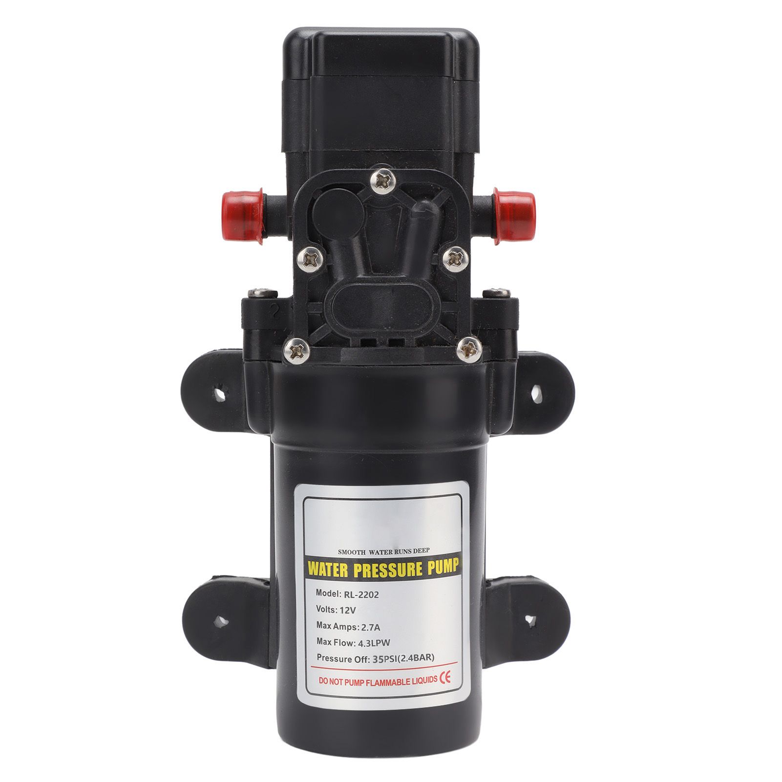 Water Pressure Diaphragm Pump Self Priming Diaphragm Pump High Pressure Water Pump for Outdoor RL 2202 12V - Image 2