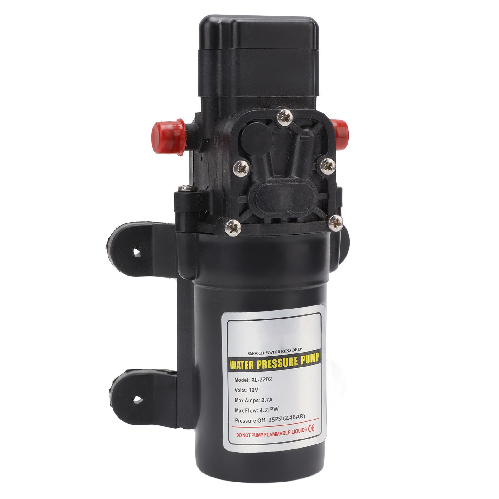 Water Pressure Diaphragm Pump Self Priming Diaphragm Pump High Pressure Water Pump for Outdoor RL 2202 12V - Image 4
