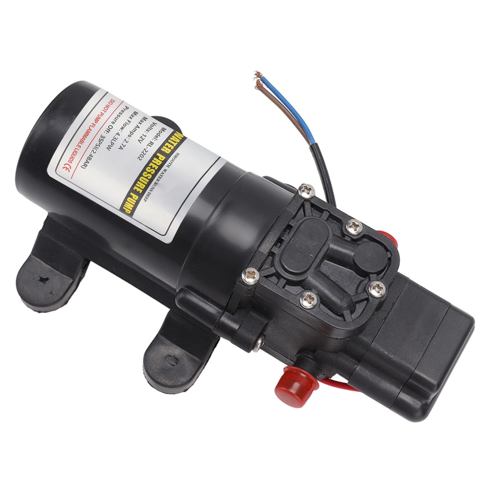 Water Pressure Diaphragm Pump Self Priming Diaphragm Pump High Pressure Water Pump for Outdoor RL 2202 12V - Image 7