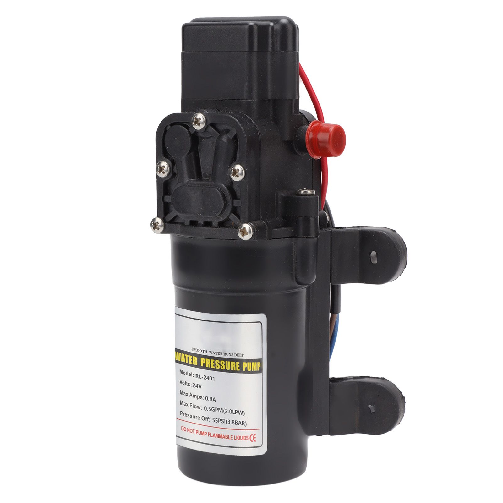 Water Pressure Diaphragm Pump Self Priming Diaphragm Pump High Pressure Water Pump for Outdoor RL 2401 24V - Image 2