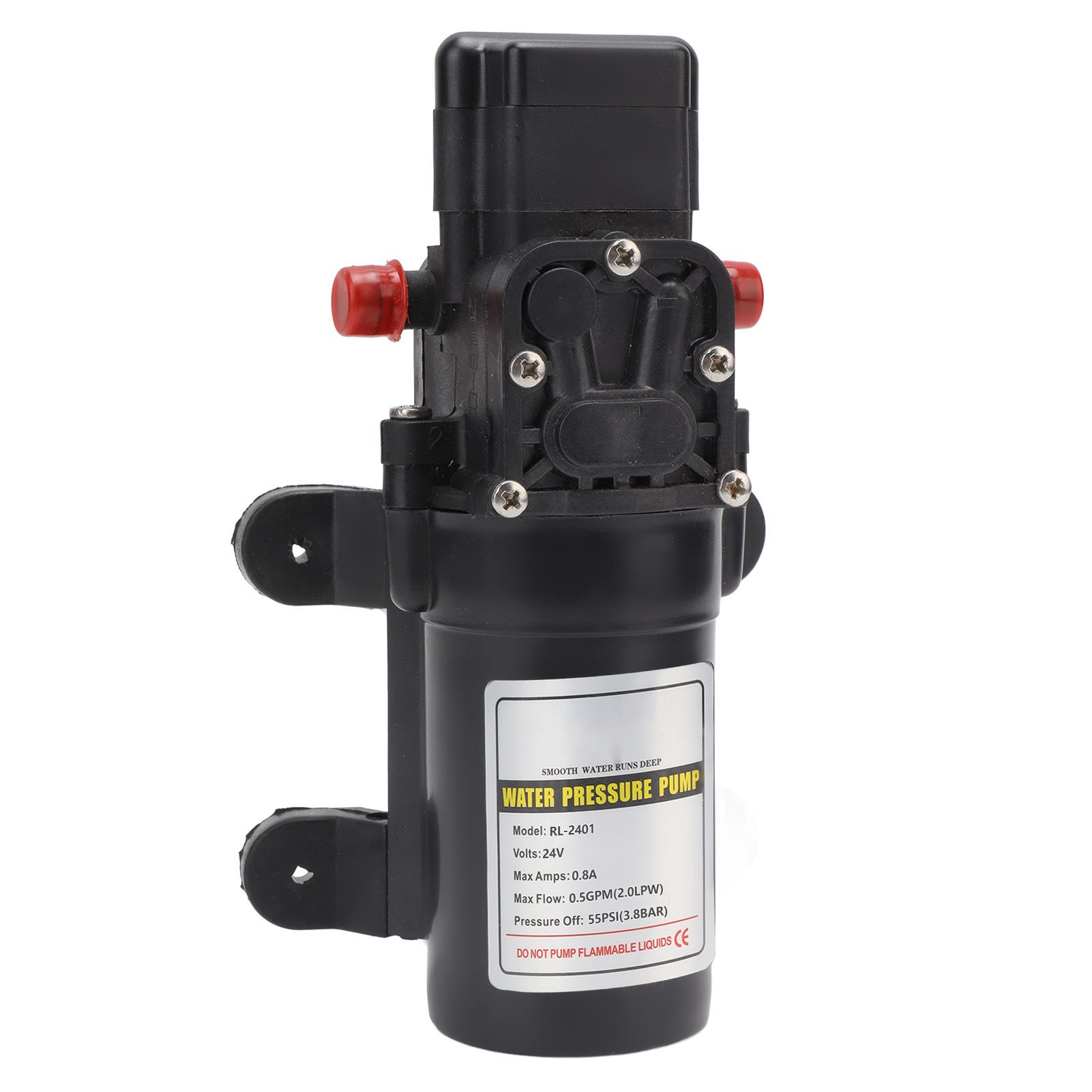 Water Pressure Diaphragm Pump Self Priming Diaphragm Pump High Pressure Water Pump for Outdoor RL 2401 24V - Image 3