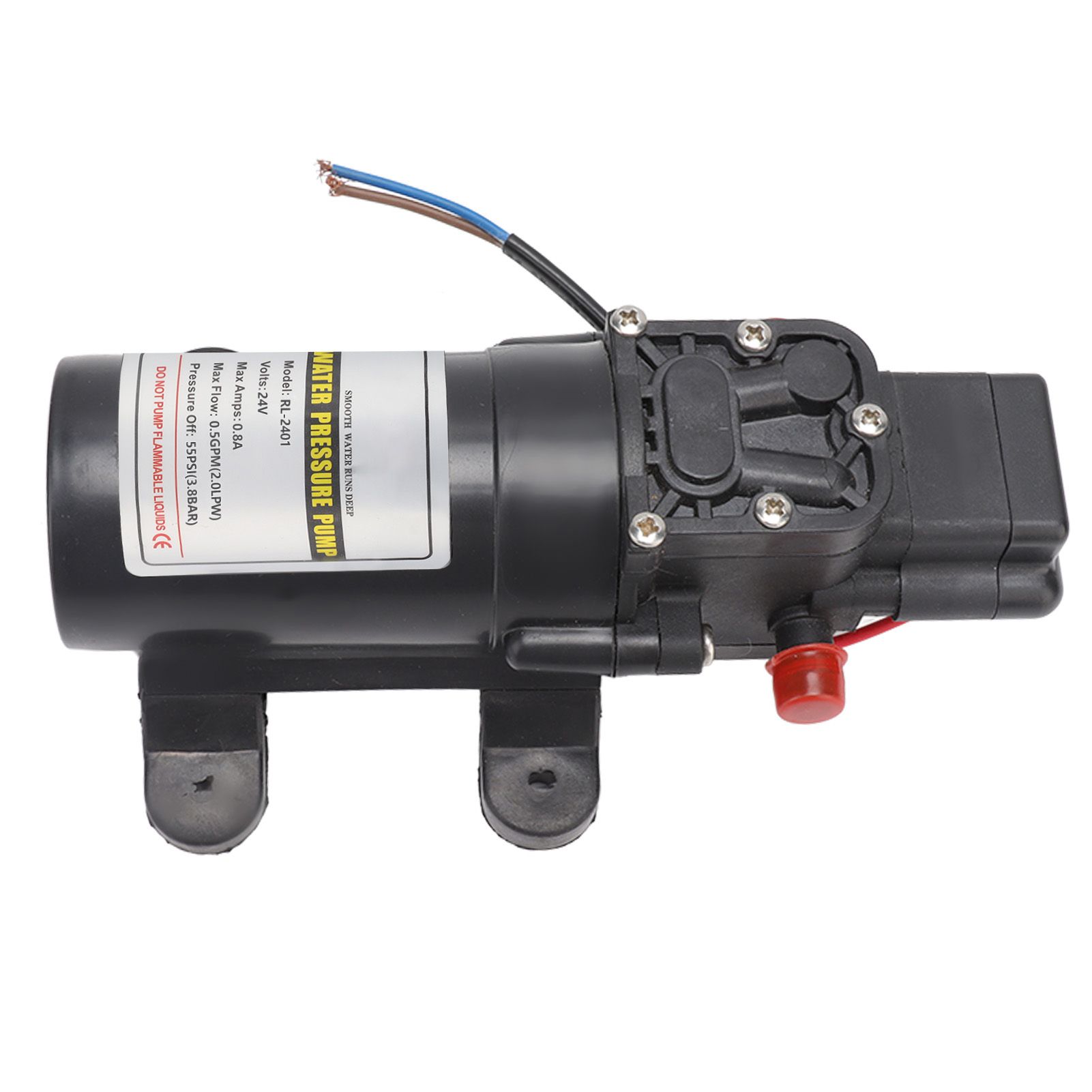 Water Pressure Diaphragm Pump Self Priming Diaphragm Pump High Pressure Water Pump for Outdoor RL 2401 24V - Image 5