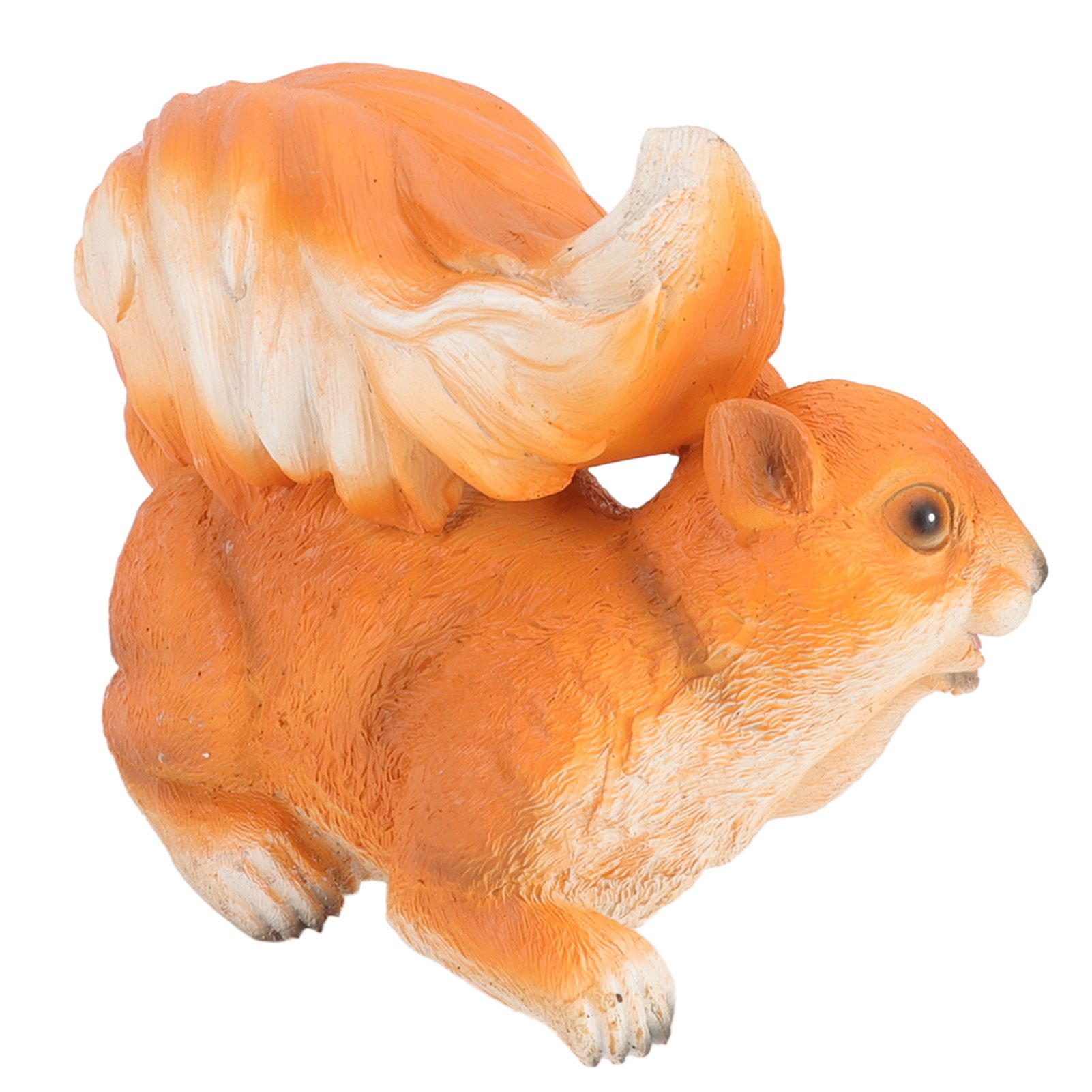 Resin Squirrel Figurine Statue Garden Landscape Decoration Animals Ornaments for Scenic Spots Courtyards Climbing Trees Red Brown Squirrel - Image 4
