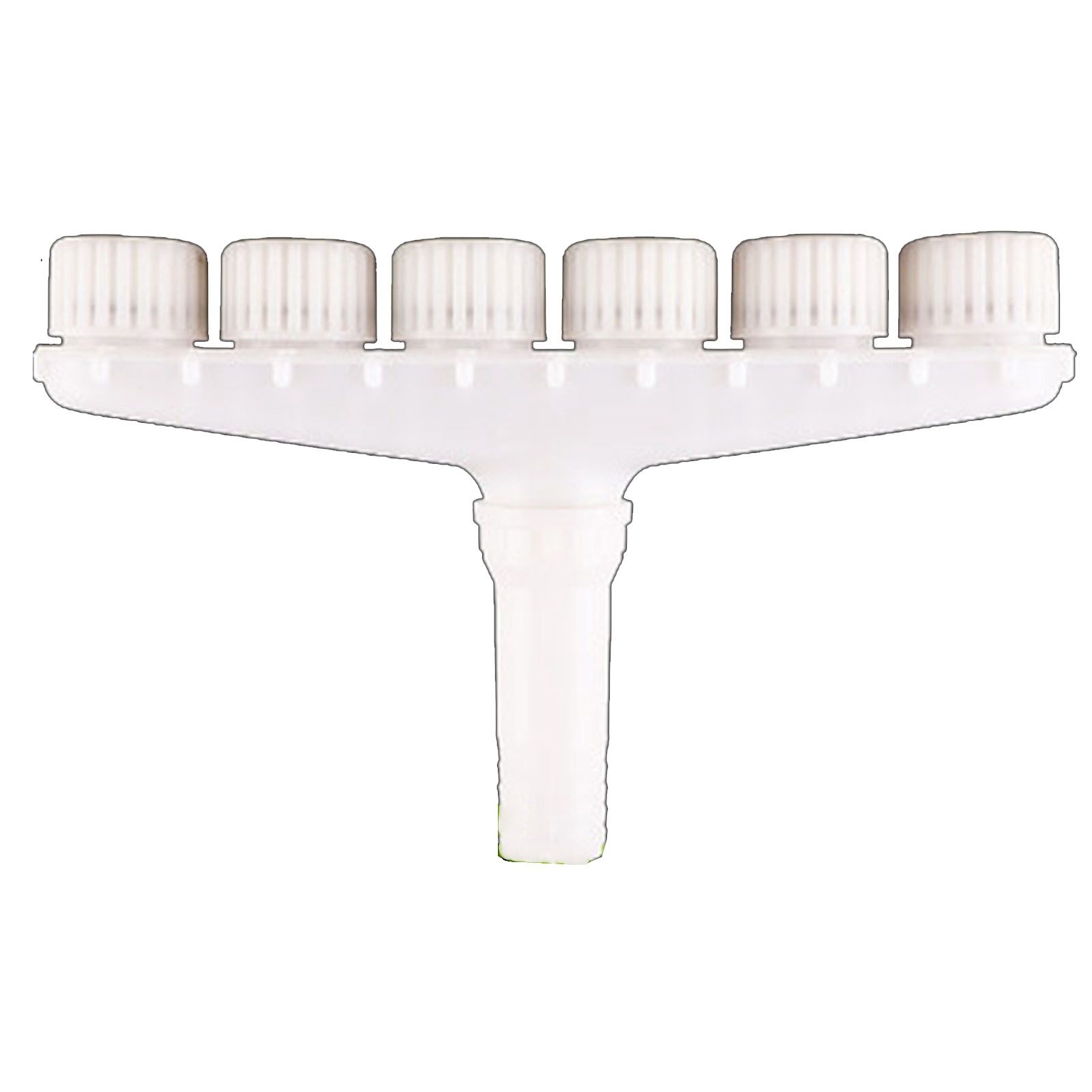Sprinkler Head Plastic Multifunction Watering Misting Sprinkler for Garden Outdoor Agriculture Six Holes - Image 1