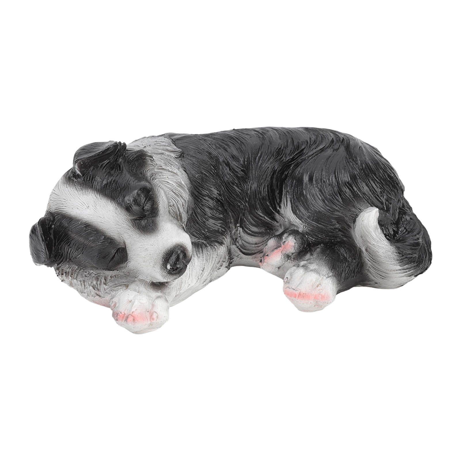 Puppy Statues Sculptures Synthetic Resin Waterproof Border Collie Statue Ornament for Garden Outdoor - Image 3