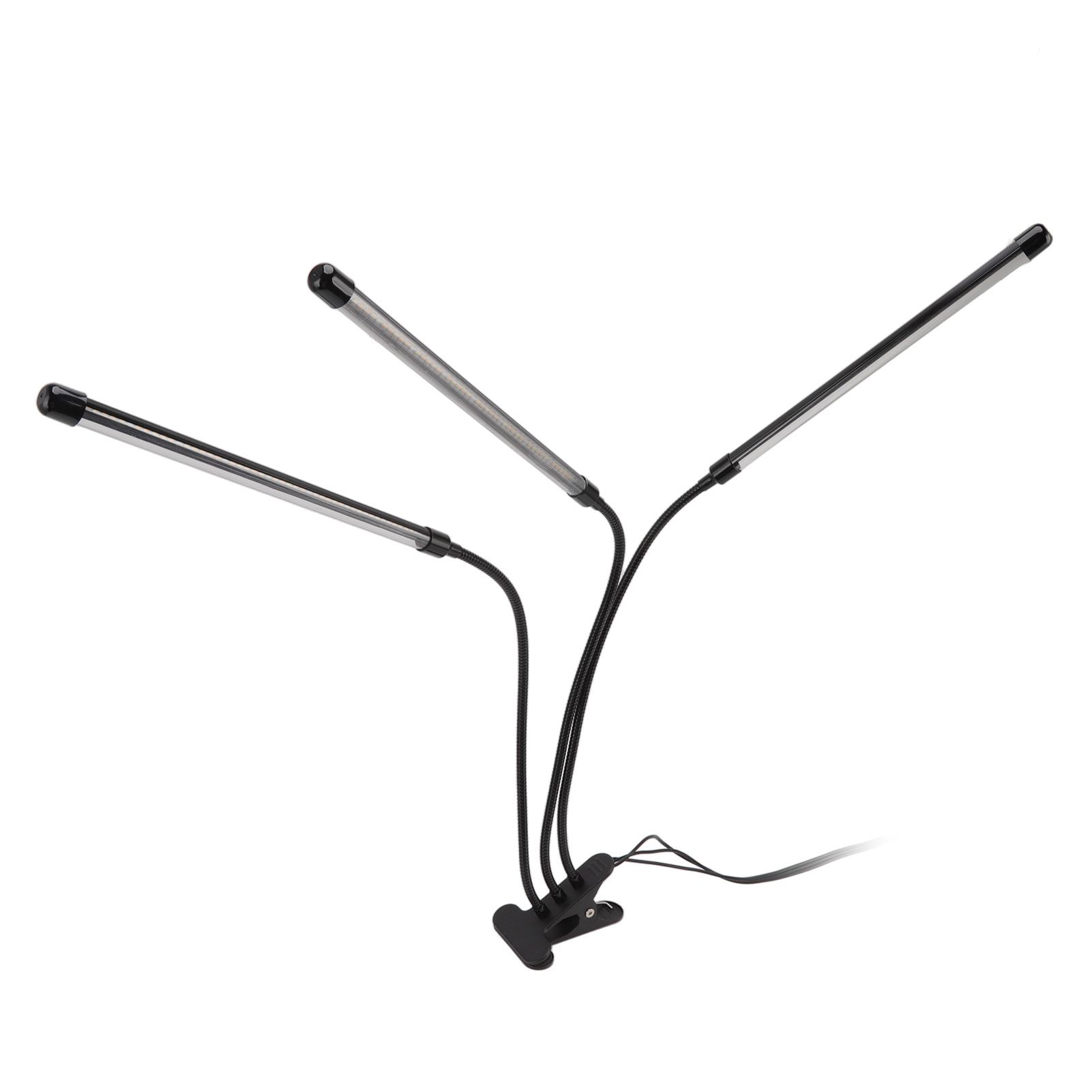 3 Head Clip Plant Light Full Spectrum Red White Warm Light 10 Level Dimmable USB LED Plant Growing Lamp with Timer - Image 2